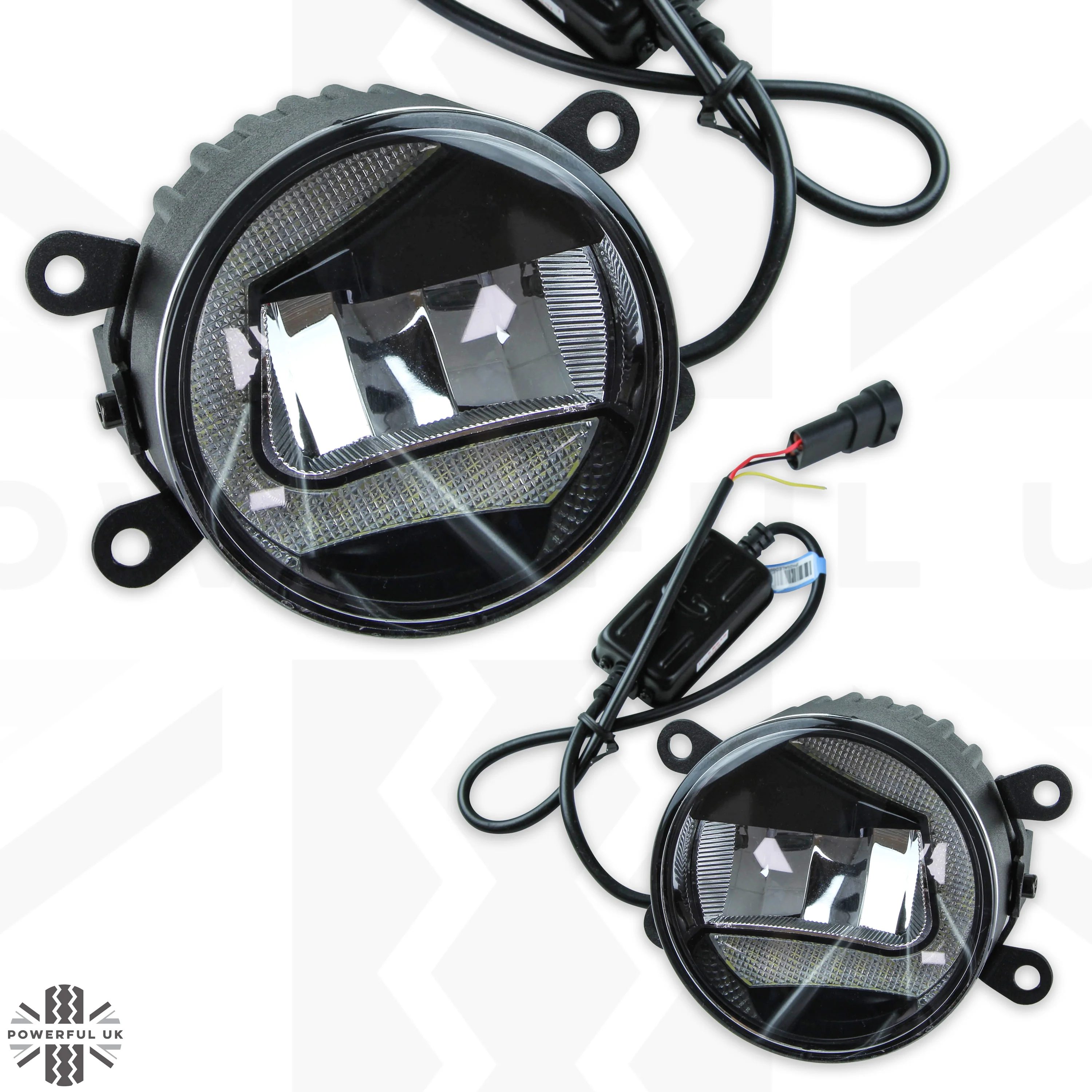 Front Bumper fog & DRL 2 in 1 LED lamps for Land Rover Freelander 2 - Image 5