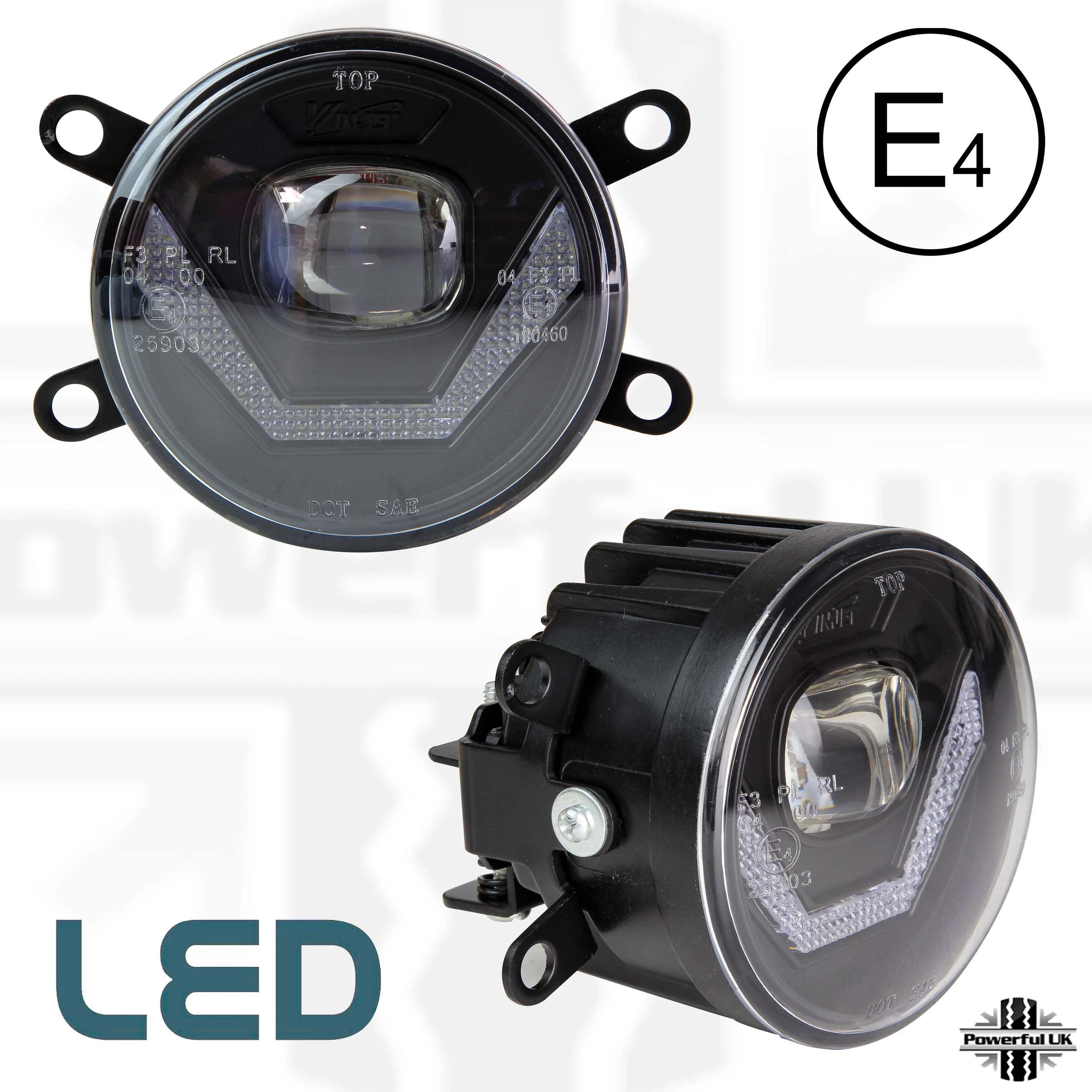 Front Bumper fog & DRL 2 in 1 LED lamps for Land Rover Freelander 2 ( Type 2 )