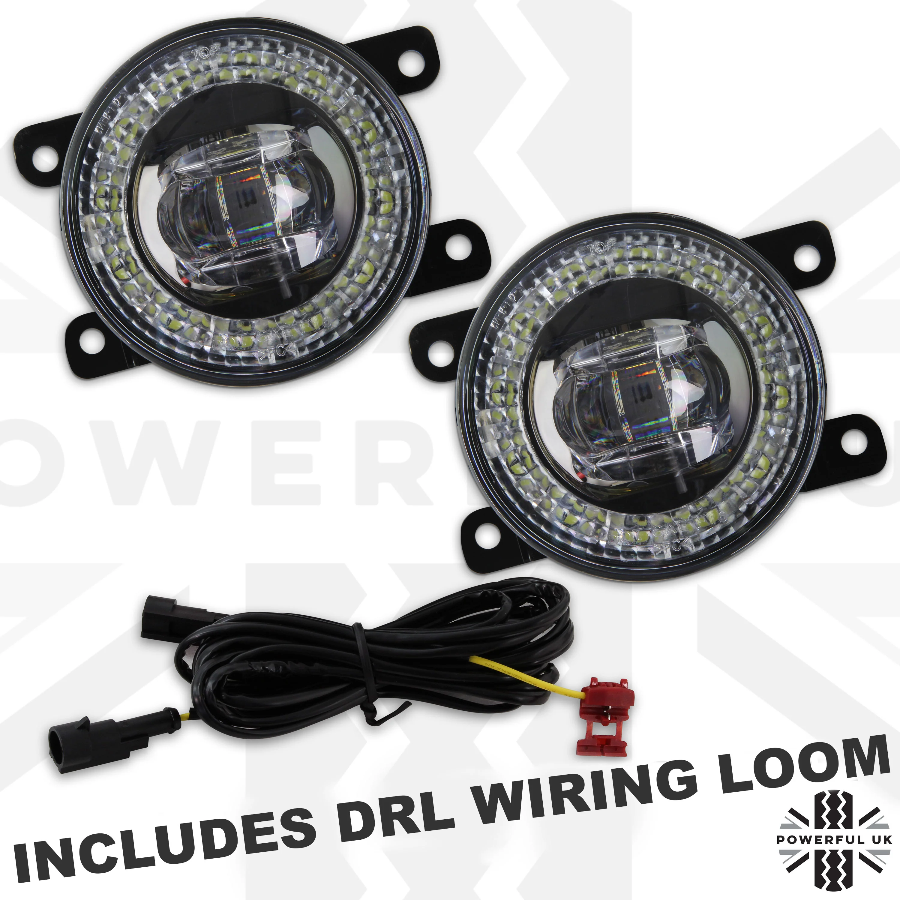 Front Bumper fog & DRL 2 in 1 LED lamps for Range Rover Sport 2010 ( Type 5 ) - Image 10