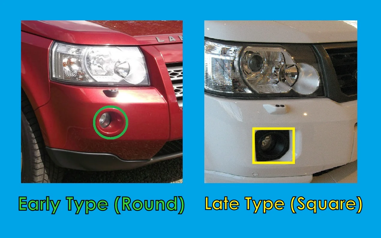 Front Bumper Fog Lamp Bezels in Carbon Effect for Land Rover Freelander 2 - PAIR - Image 4