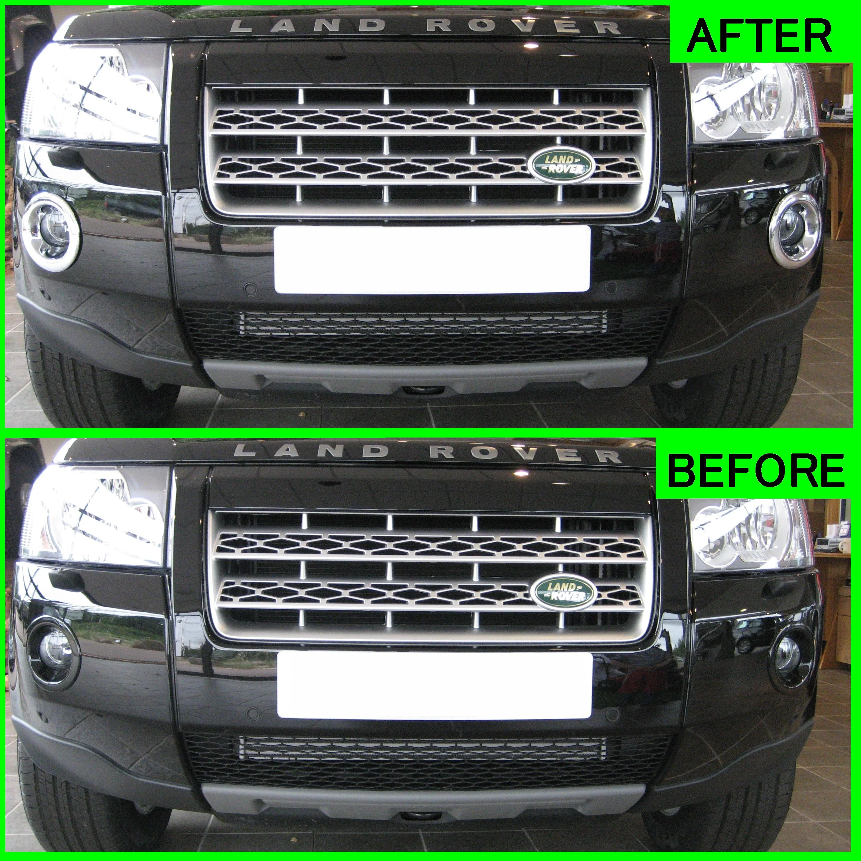 Front Bumper Fog Lamp Bezels in Chrome for Land Rover Freelander 2 - PAIR - Image 4