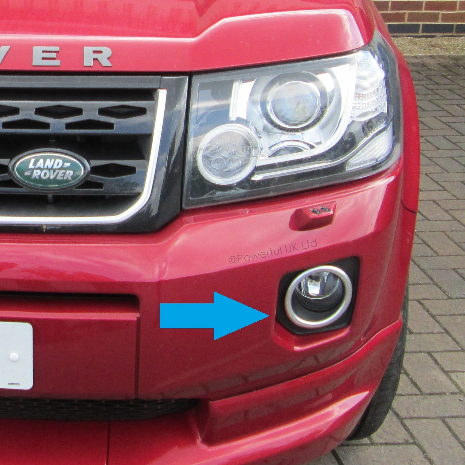 Front Bumper Fog Lamp Covers in Chrome for Land Rover Freelander 2 2012 - PAIR - Image 3