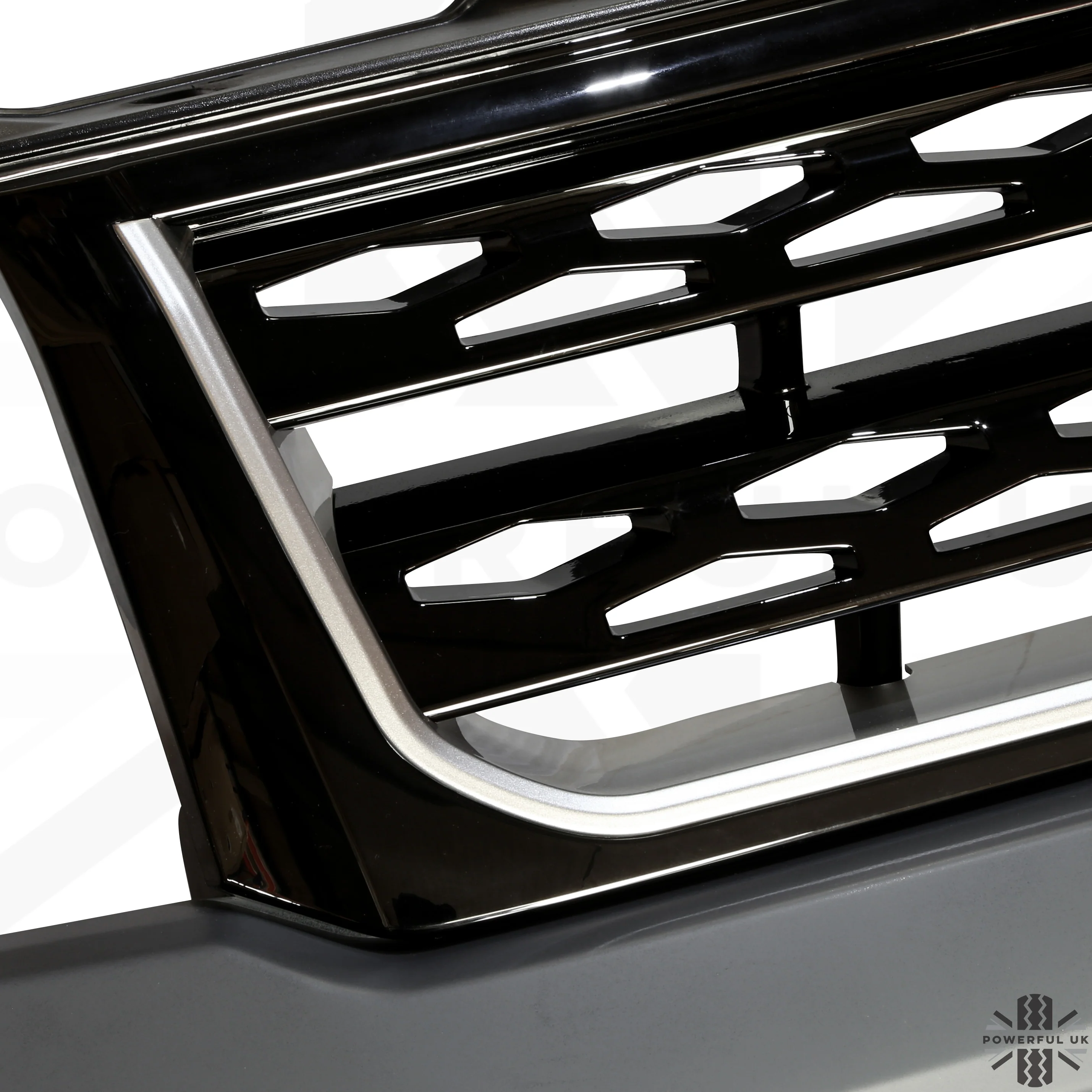 Front Bumper & Grille 2012 Facelift Style - Black grille - for Land Rover Freelander 2 - Image 3