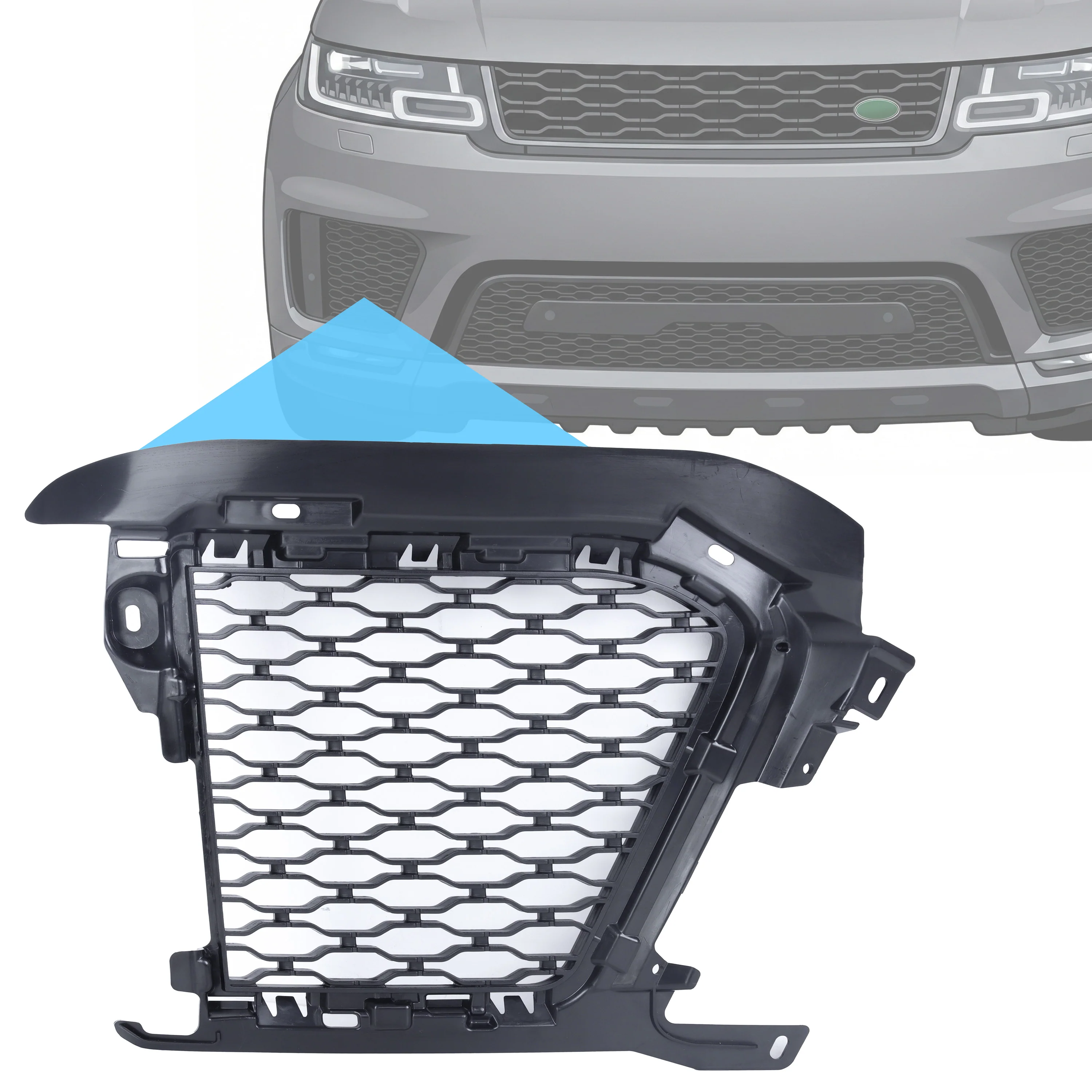 Front Bumper Grille Mesh for Range Rover Sport L494 2018-22 - Right