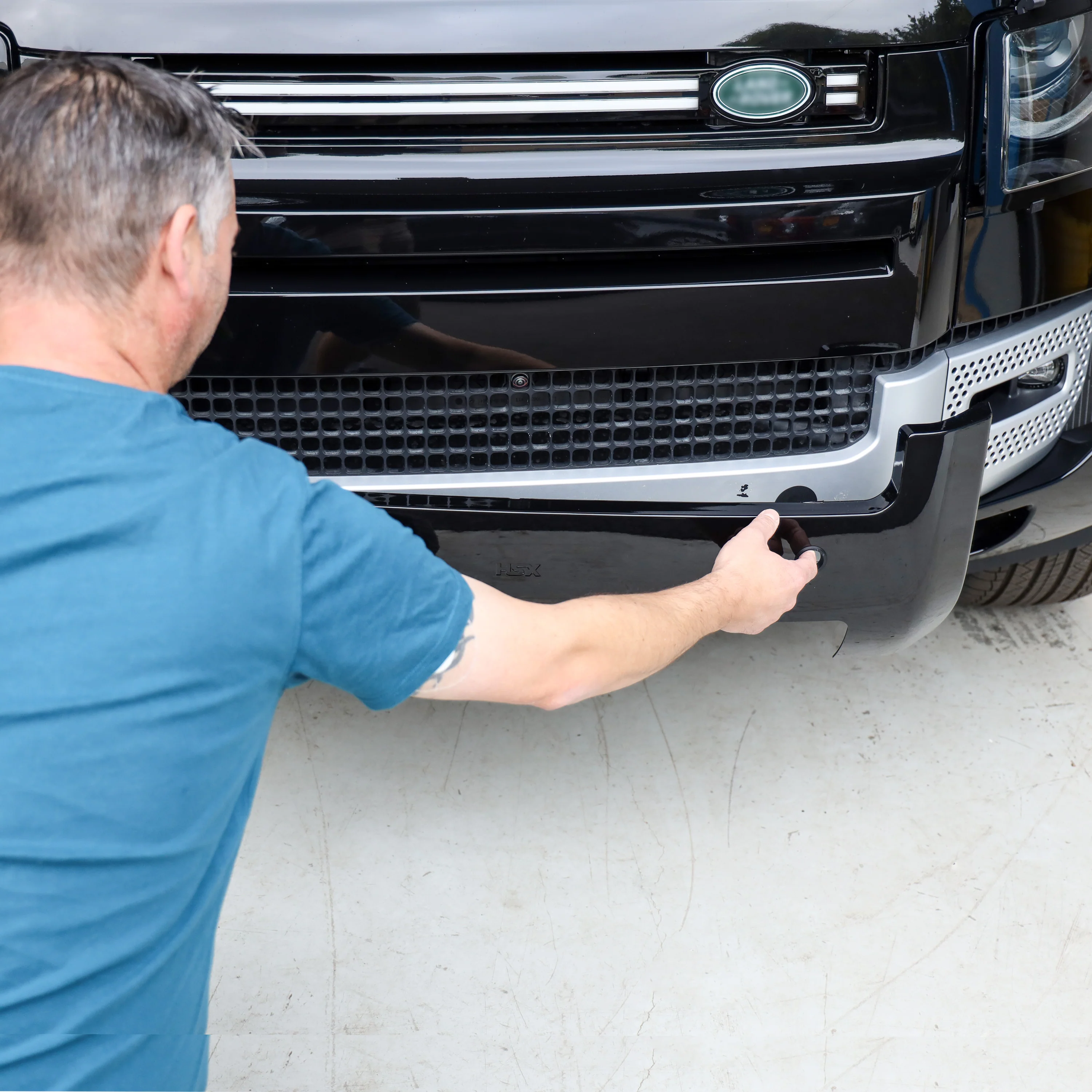 Front Bumper H-Panel Easy-Fit Cover for Land Rover Defender L663 - Unpainted ABS - Image 7