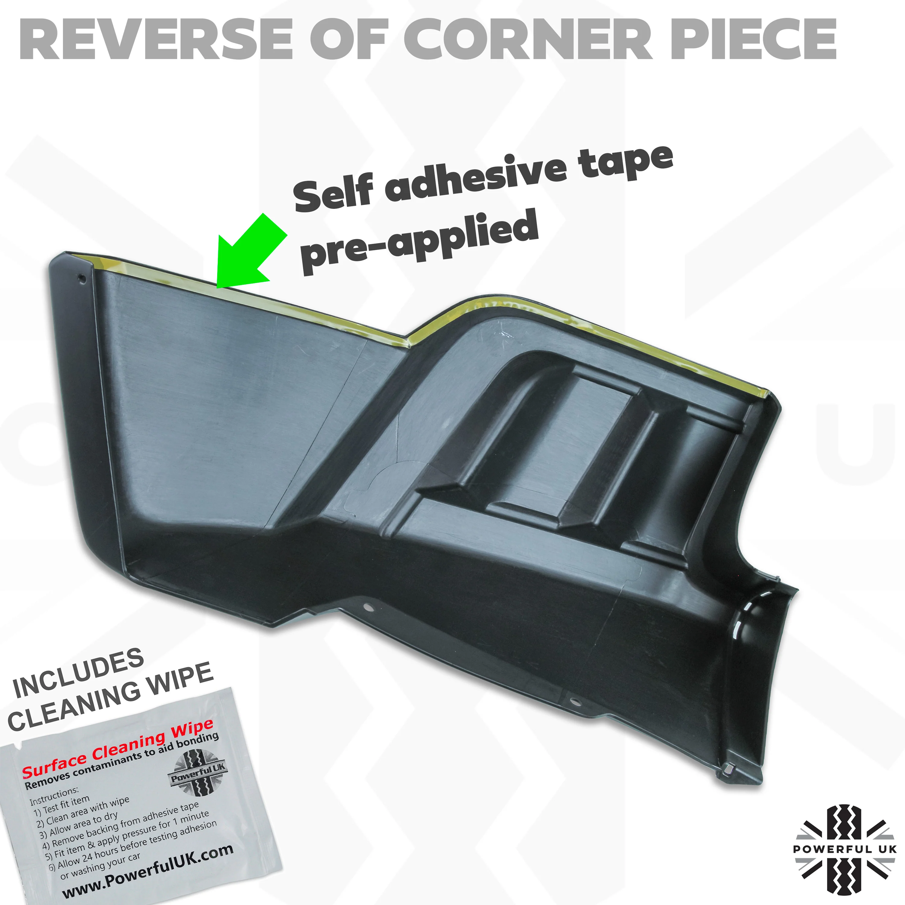 Front Bumper HST styling kit unpainted for Land Rover Freelander 2 (3pc) - Image 3