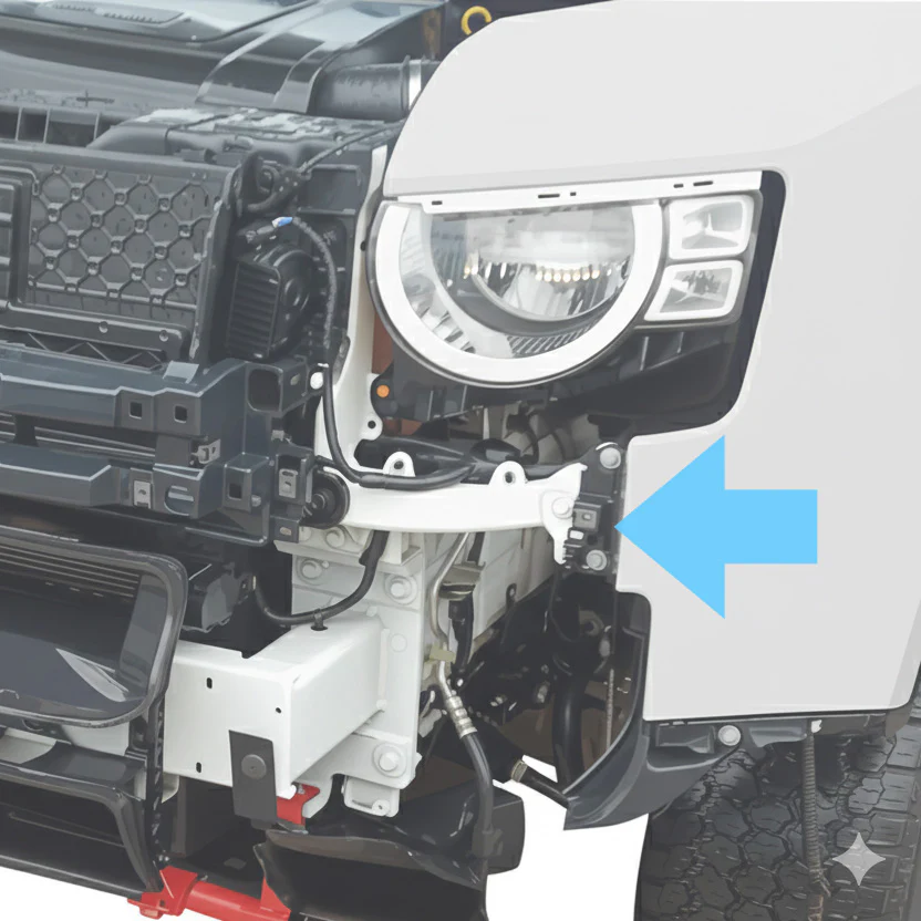 Front Bumper Top Mounting Bracket for Land Rover Defender L663 - Left - Image 4
