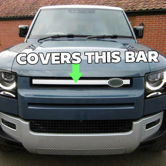 Front Grille Bar Cover for Land Rover Defender L663 - Tasman Blue - Image 3