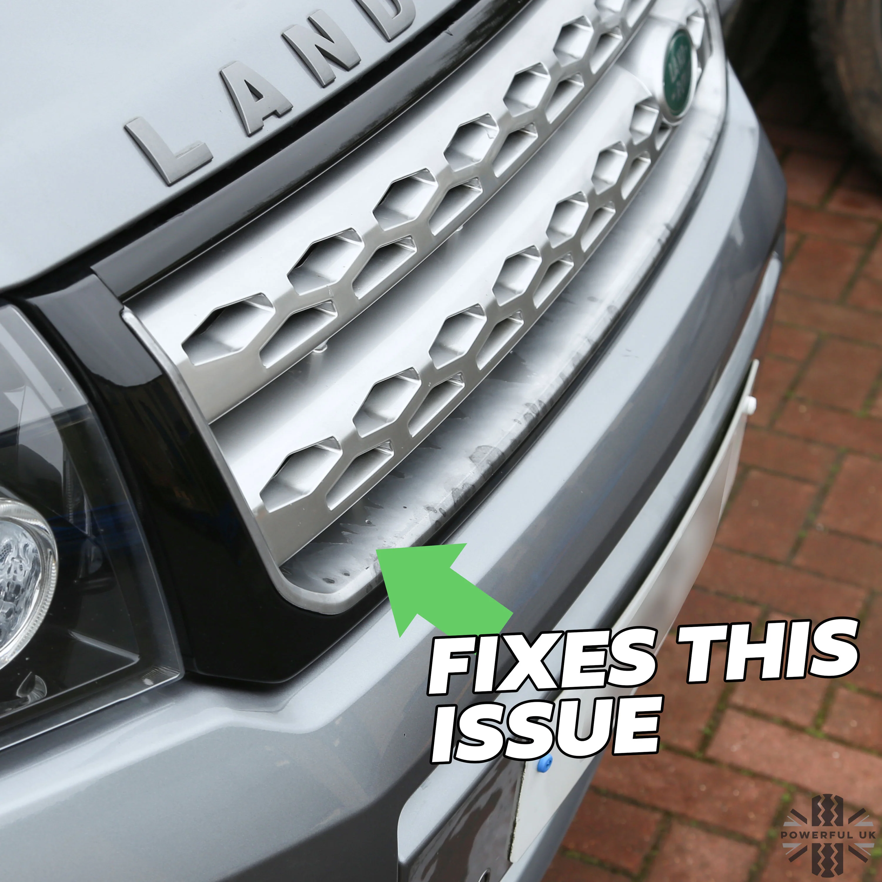 Front Grille Cover Trim for Land Rover Freelander 2 (2012+) - Silver - Image 2