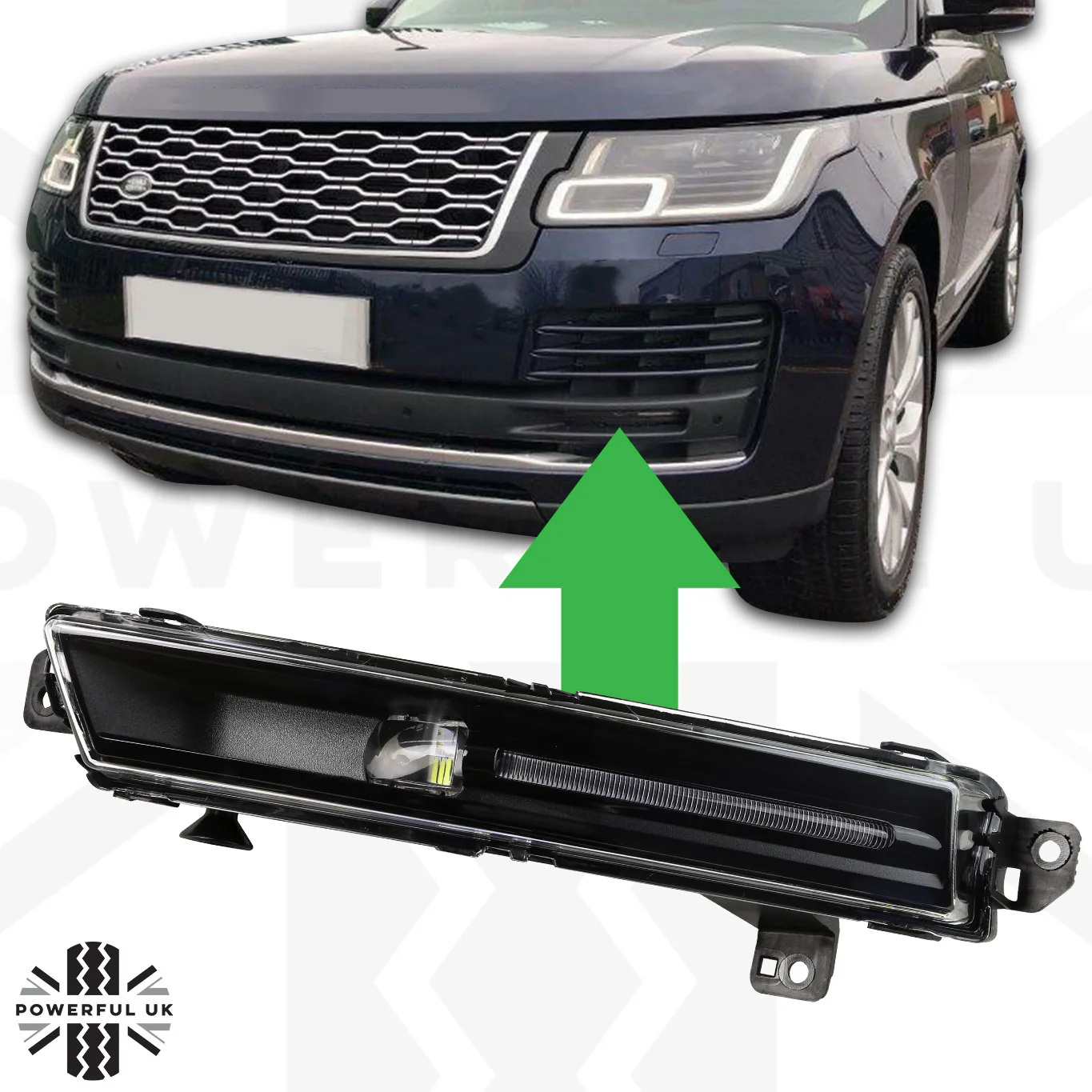 Front LED Fog Light - Black - Range Rover L405 2018 - LH - Image 8