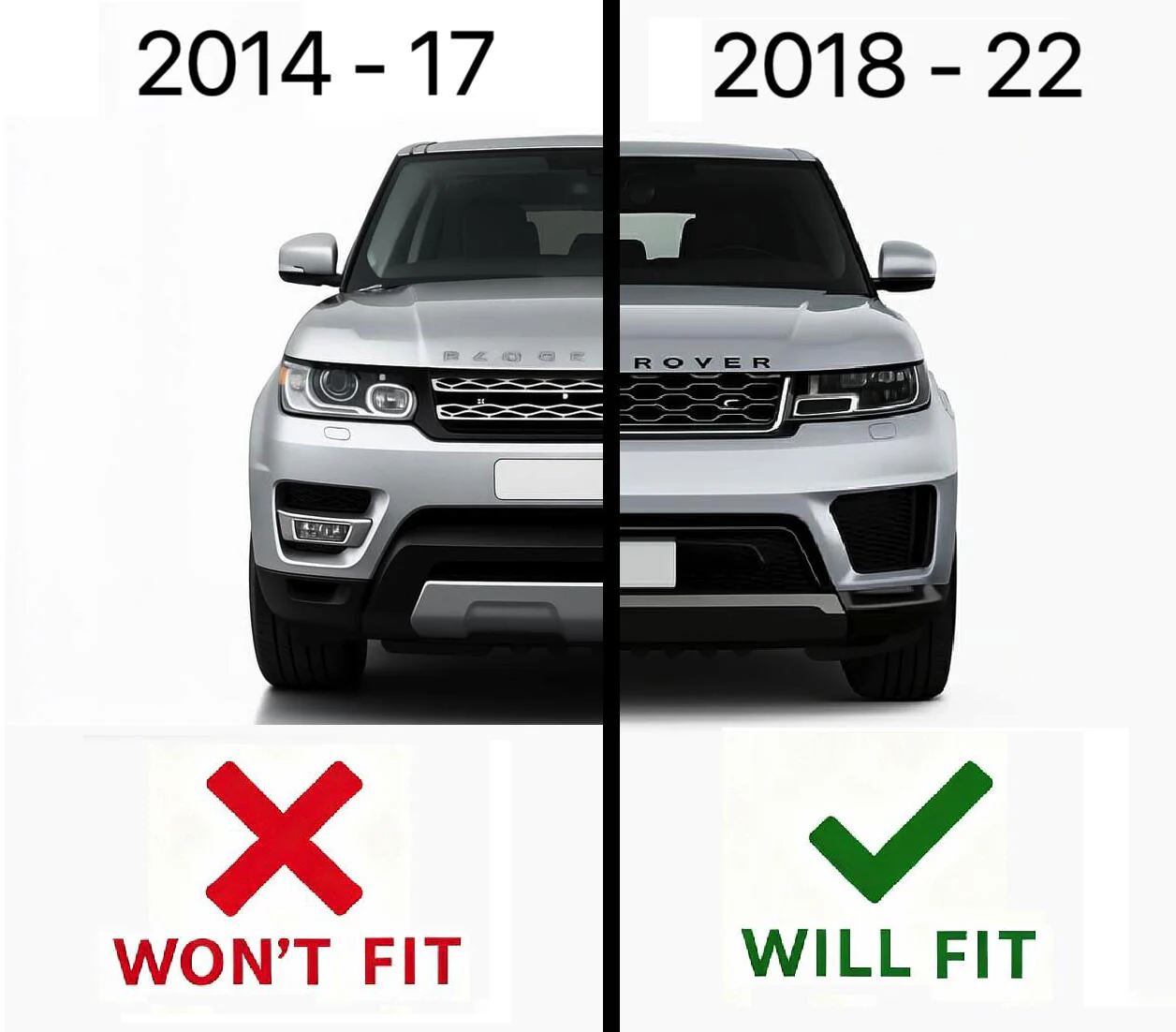Black Front LED Fog Light for Range Rover Sport 2018-22 - LH - Image 7