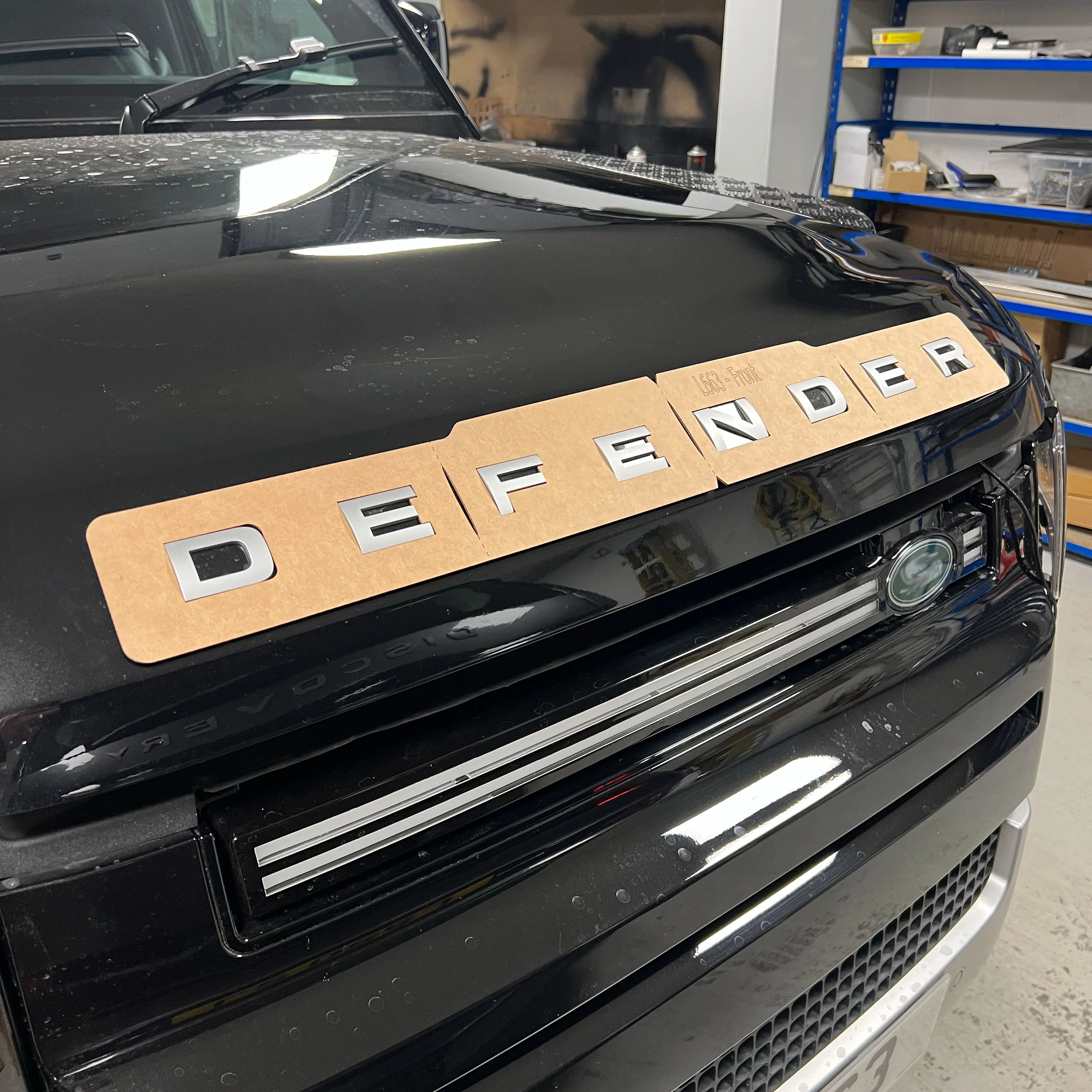 Front Lettering Template for Land Rover Defender L663 - Image 2