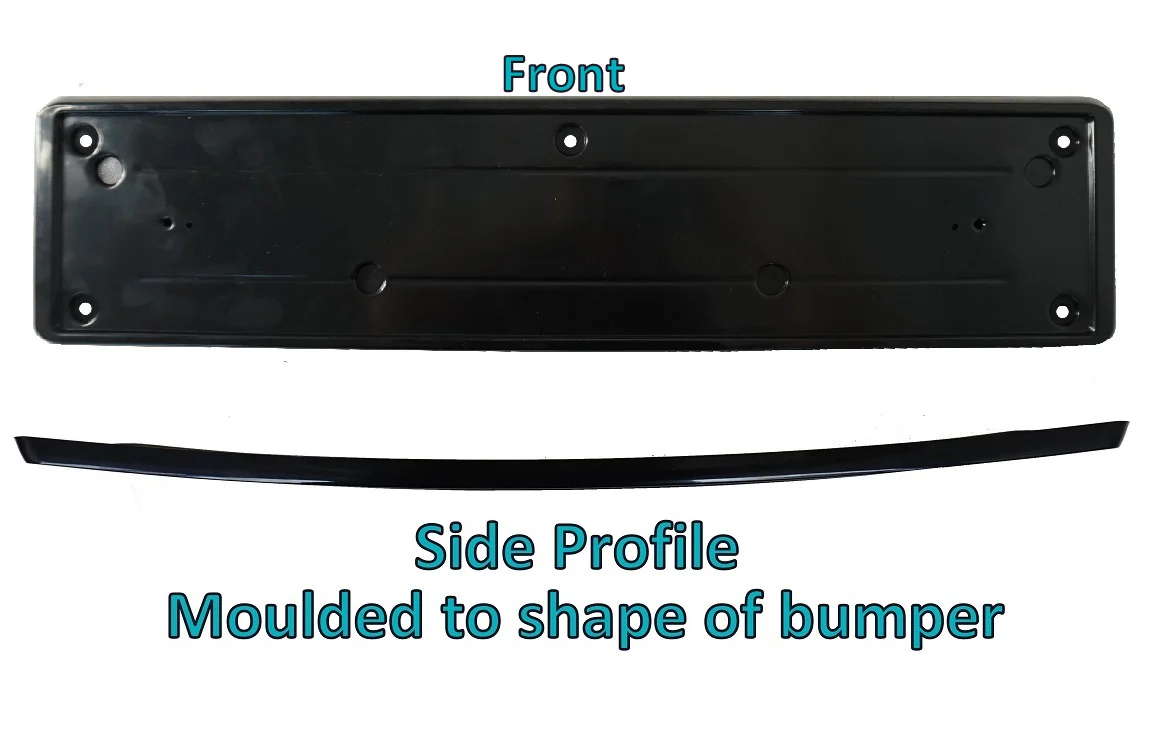 Front Number Plate Plinth - Black - for Land Rover Freelander 2 - Image 8