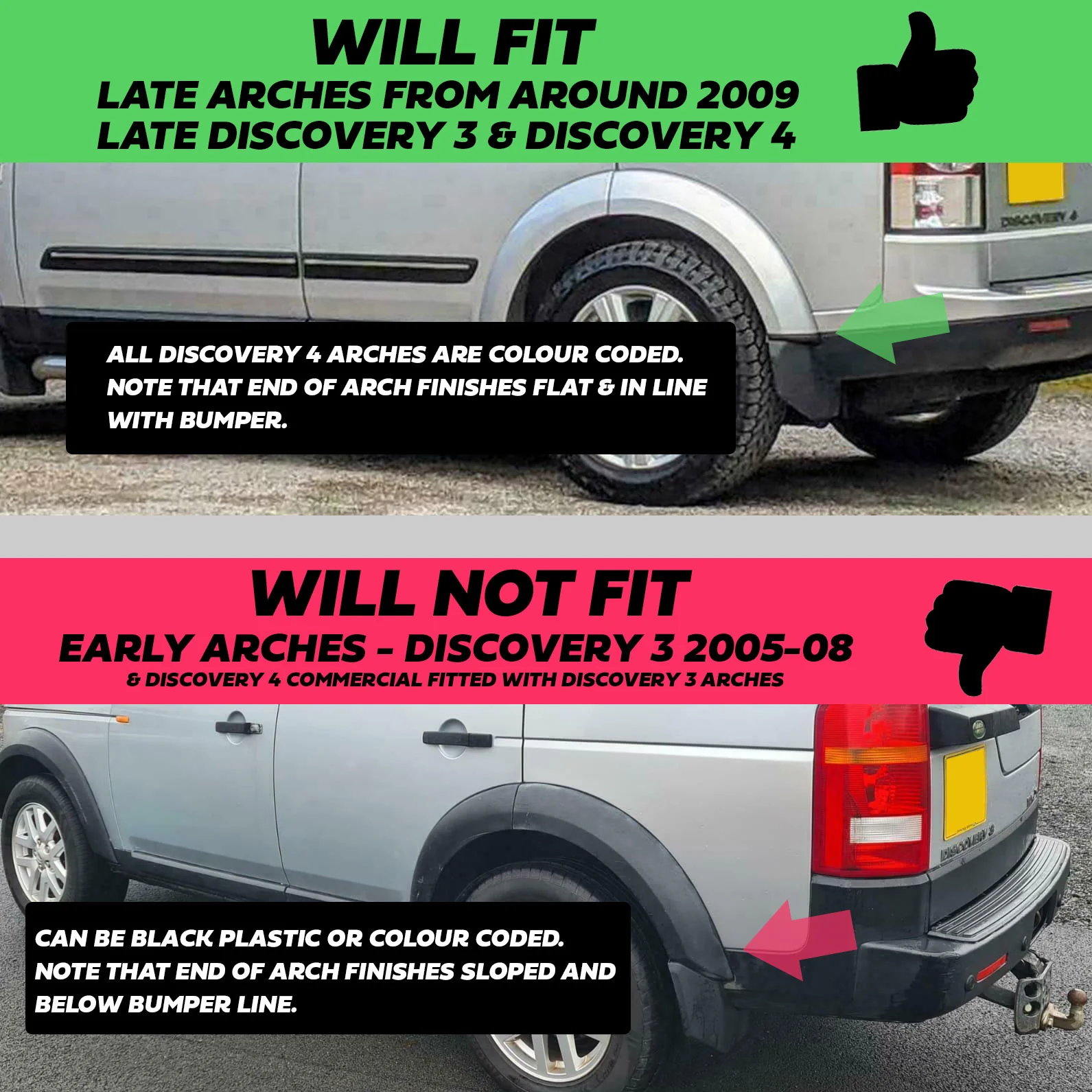 Front & Rear Mudflap Kit for Land Rover Discovery 3/4 - Late Type (2009+) - Image 6