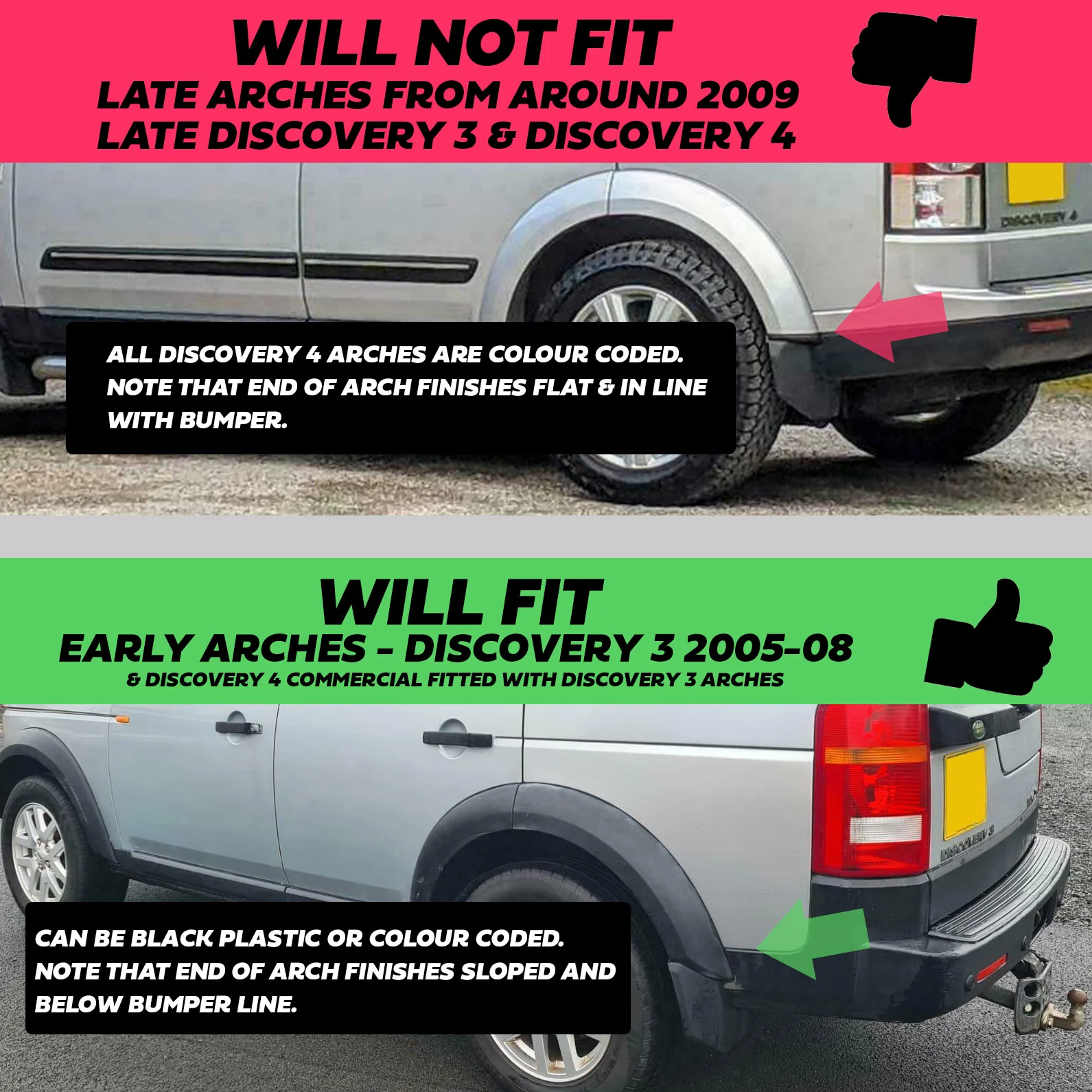 Front & Rear Mudflap Kit for Land Rover Discovery 3 - Early Type (2005-08) - Image 6