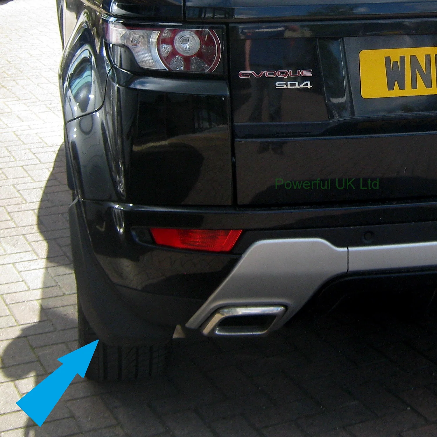 Front & Rear Mudflap Kit for Range Rover Evoque L538 Dynamic - Easy Fit - Image 2