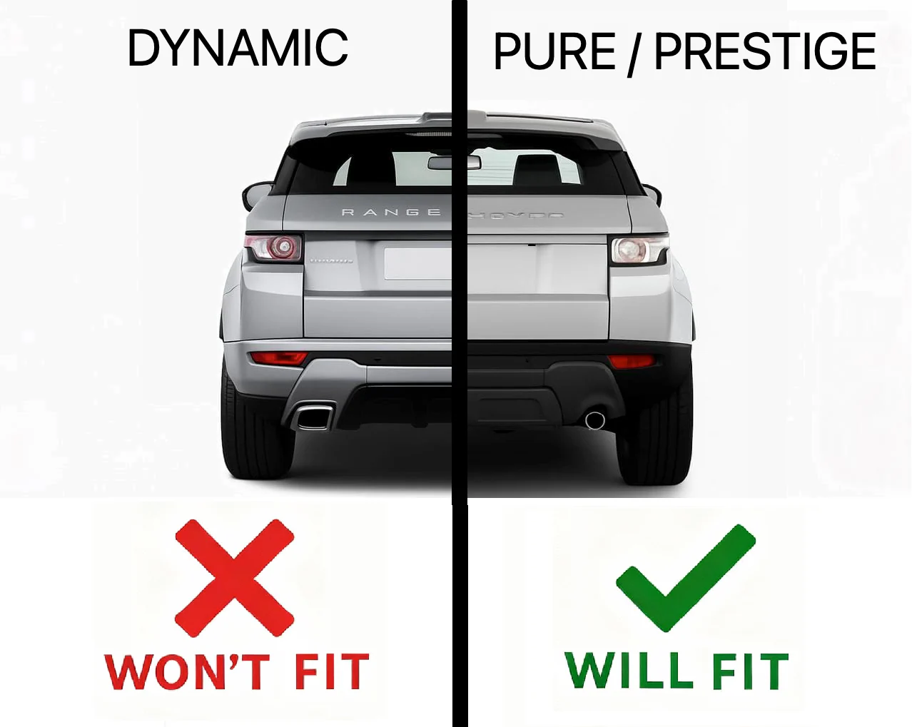 Front & Rear Mudflap Kit for Range Rover Evoque L538 Pure/Prestige - Image 6