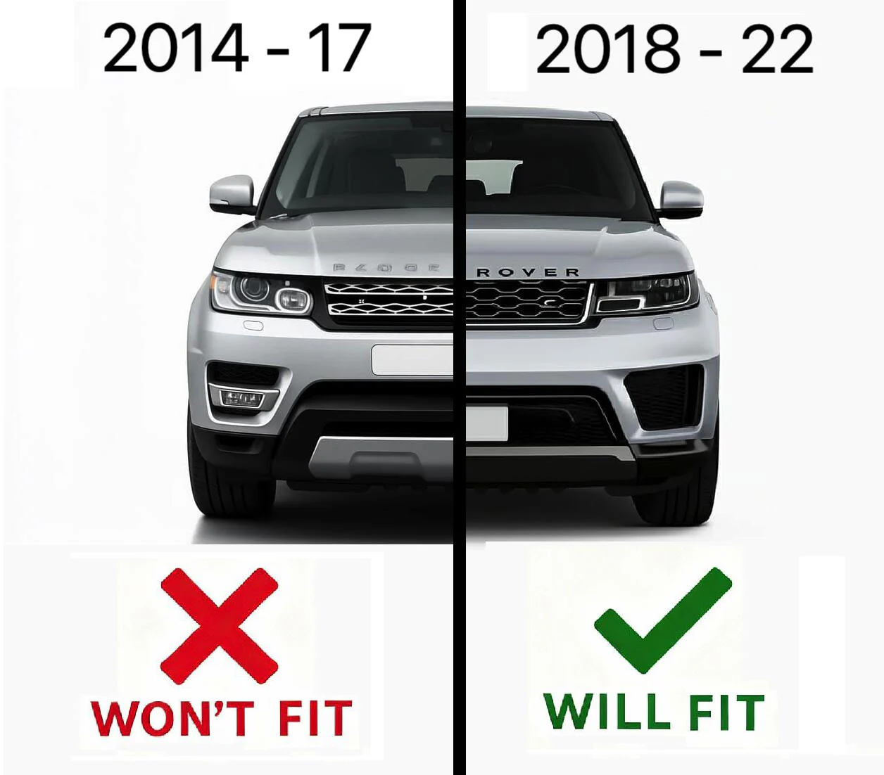 Front Tow Eye Cover for Range Rover Sport L494 2018+ - Primer - Image 8