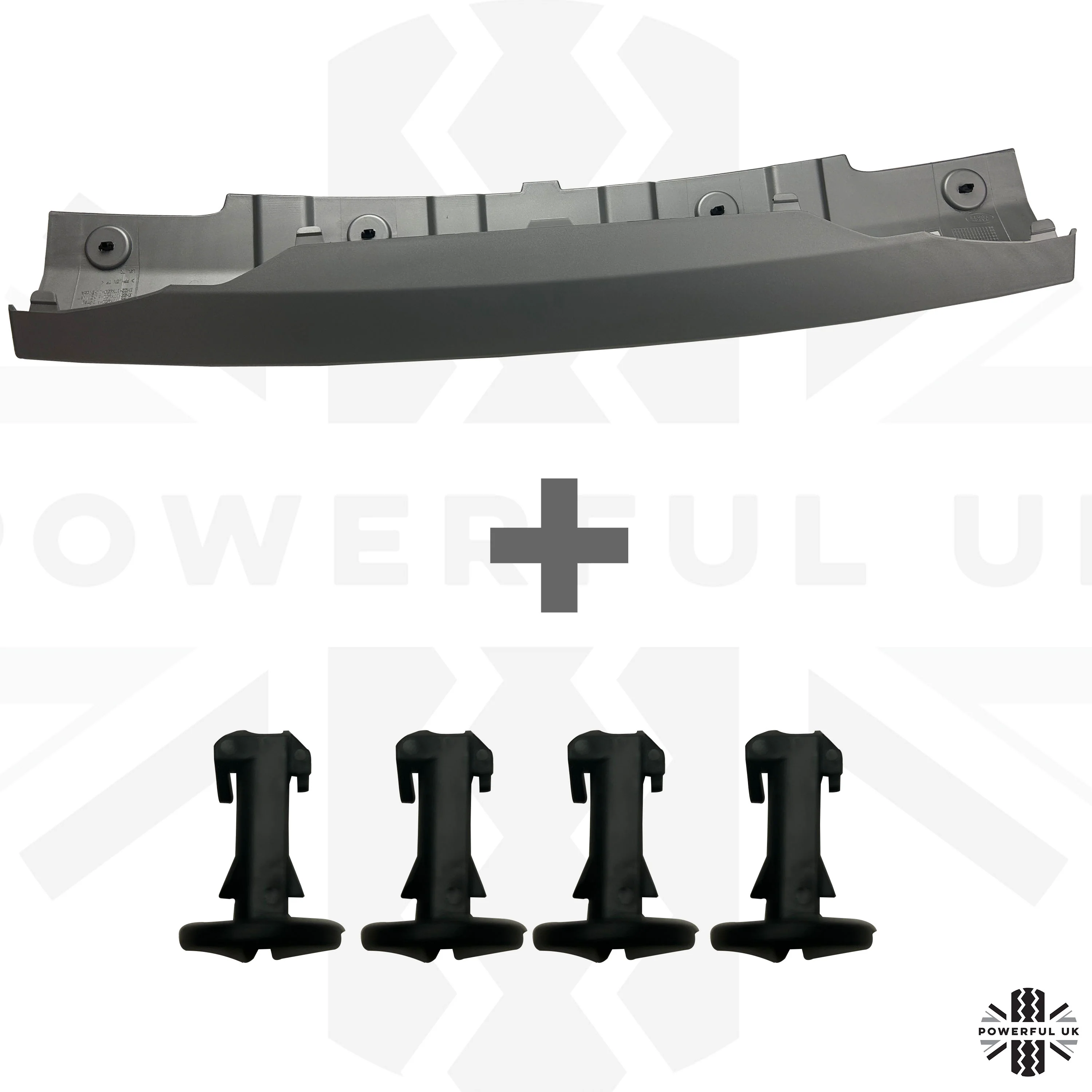 Front Tow Eye Cover in Silver for Land Rover Discovery 4 Facelift 2014-16 - Genuine - Image 2