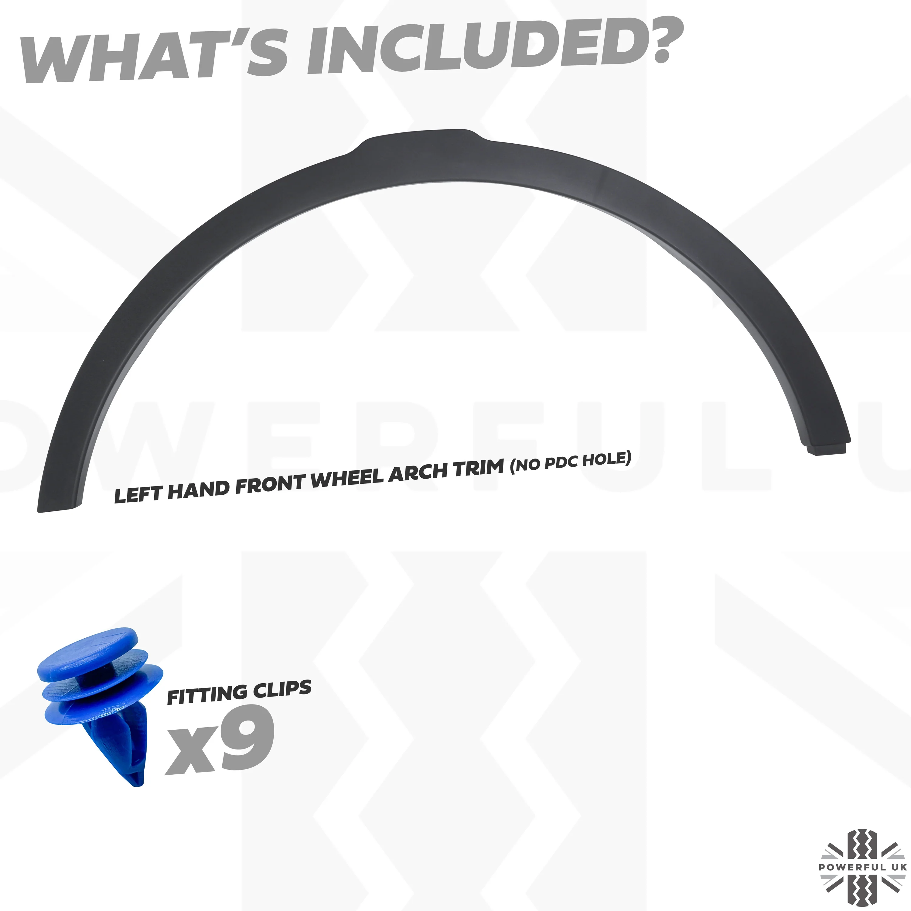 Front Wheel Arch Trim (NO PDC hole) for Range Rover Evoque 1 (2011-18) - LEFT - Image 4
