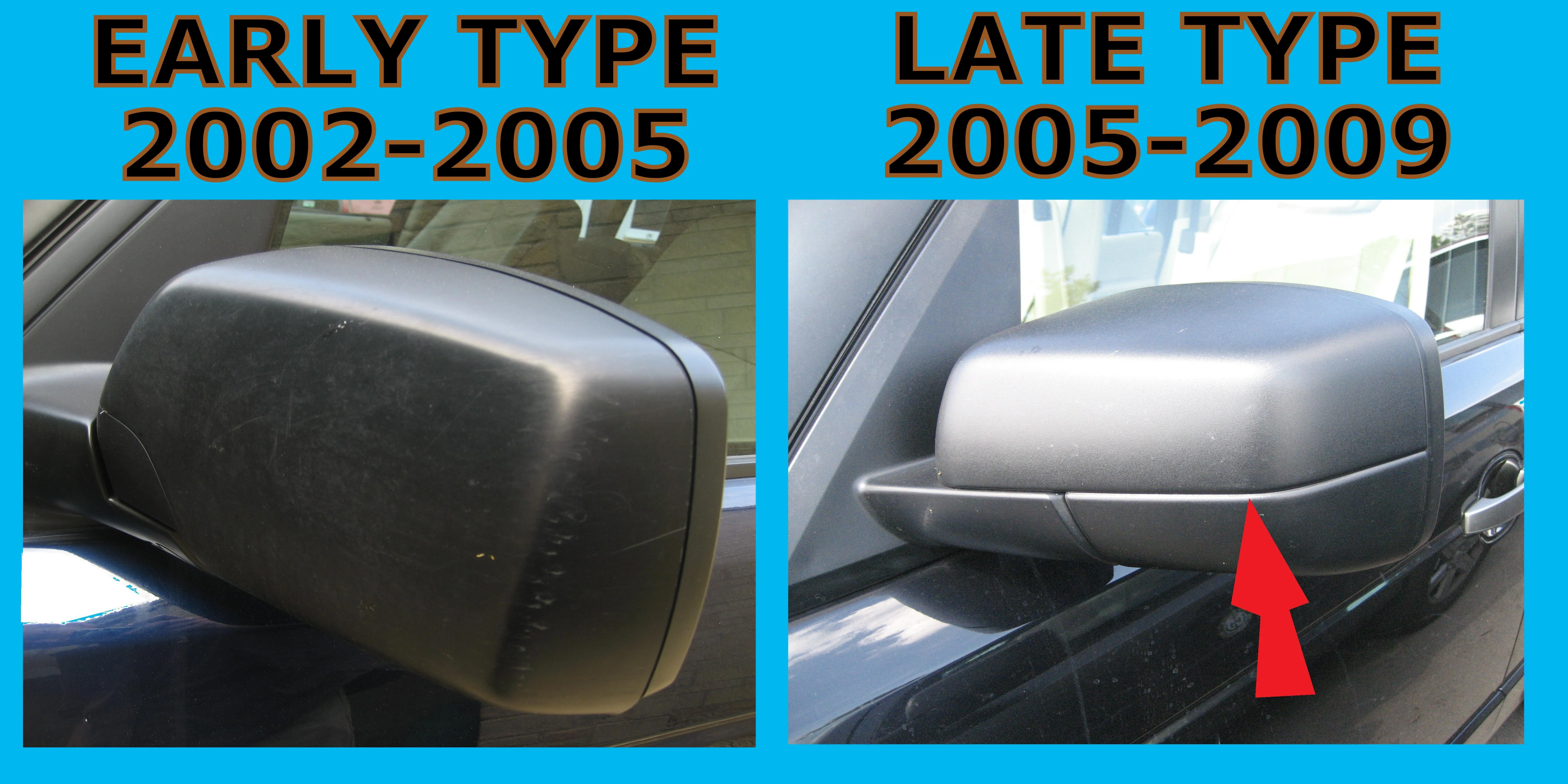 Full Mirror Covers for Range Rover L322 (02- 05 Mirrors) - Chrome - Image 7