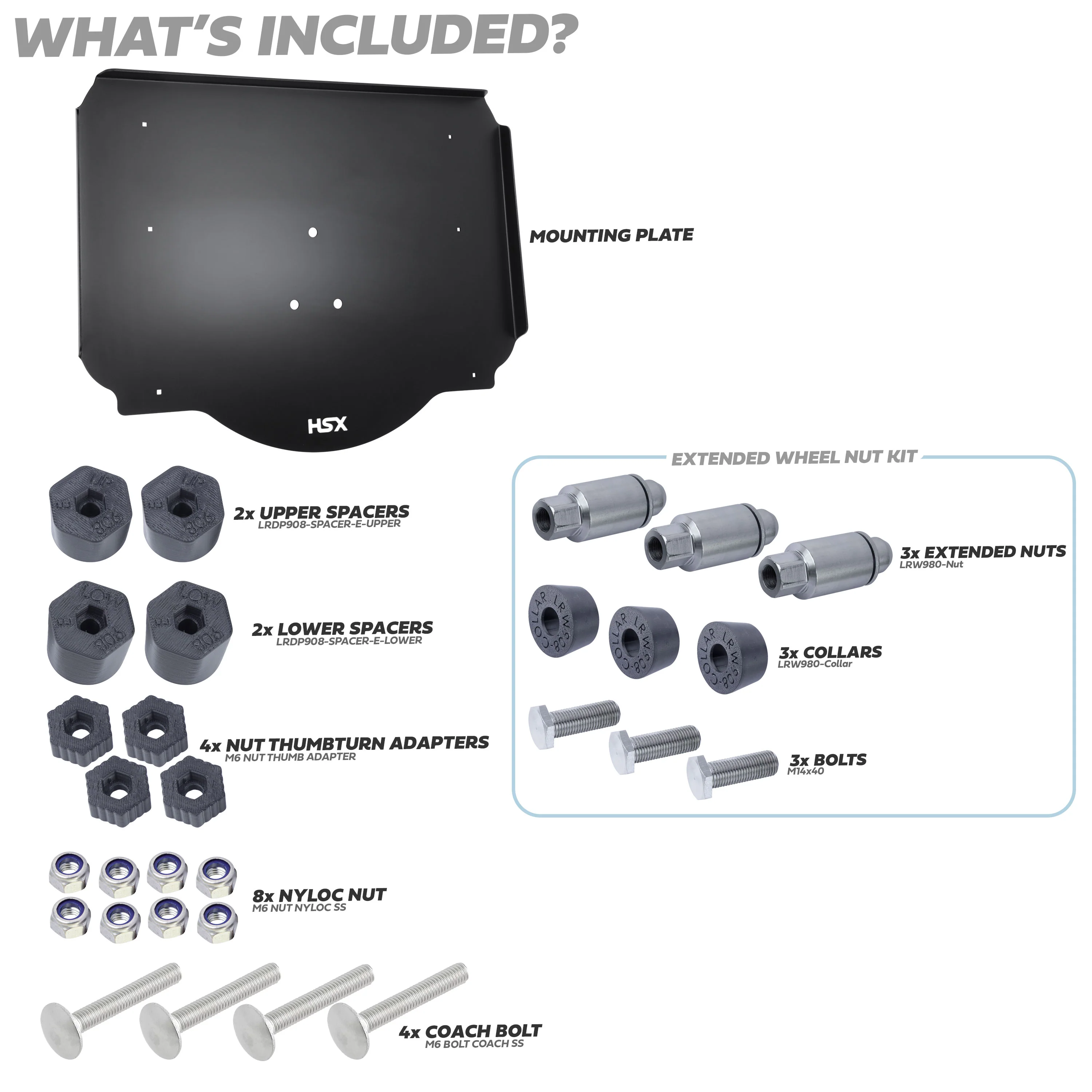 Gear Carrier Spare Wheel Mount Kit for Land Rover Defender L663 - Image 3