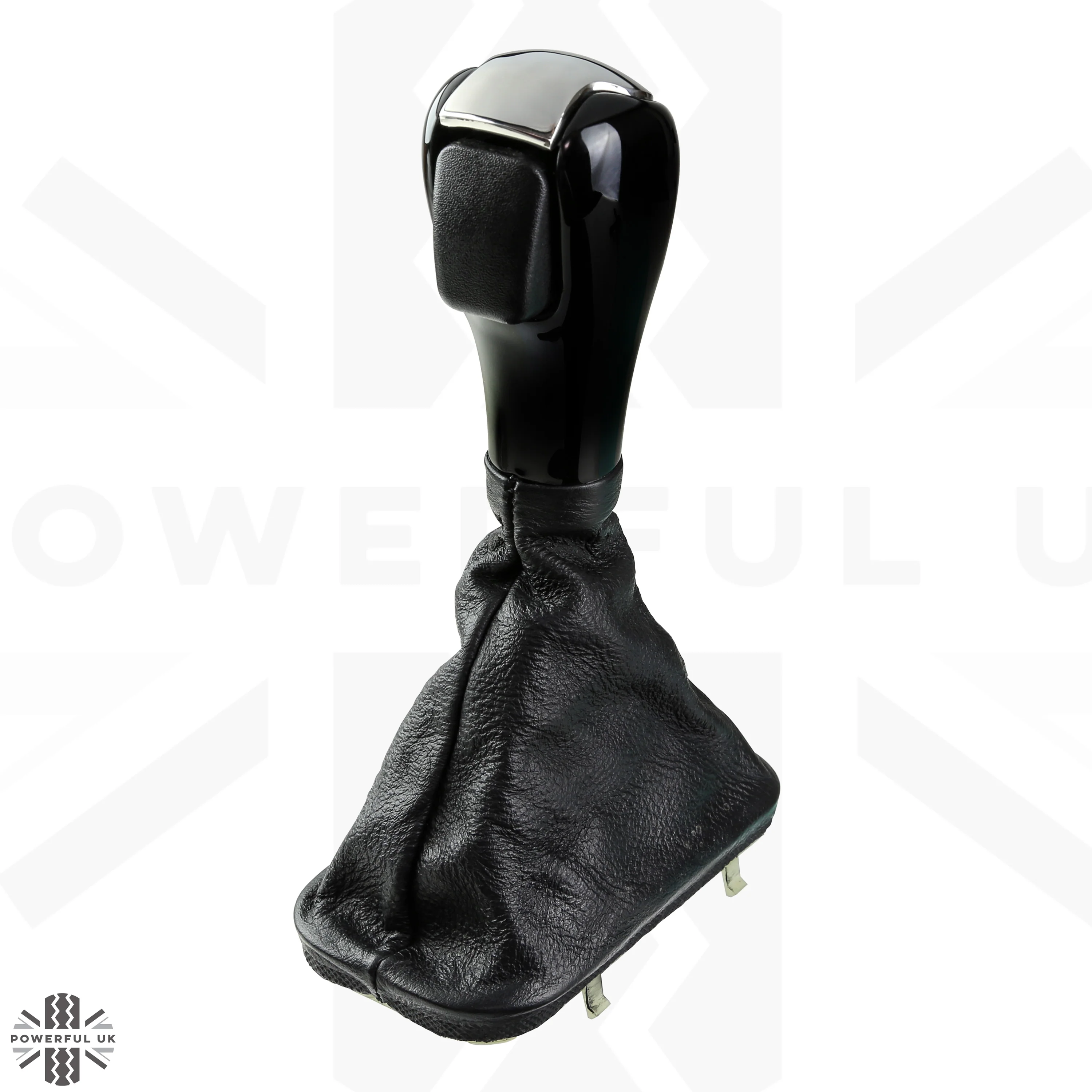 Gear Knob - Black Piano + Polished Metal Insert for Range Rover L322 - Image 5