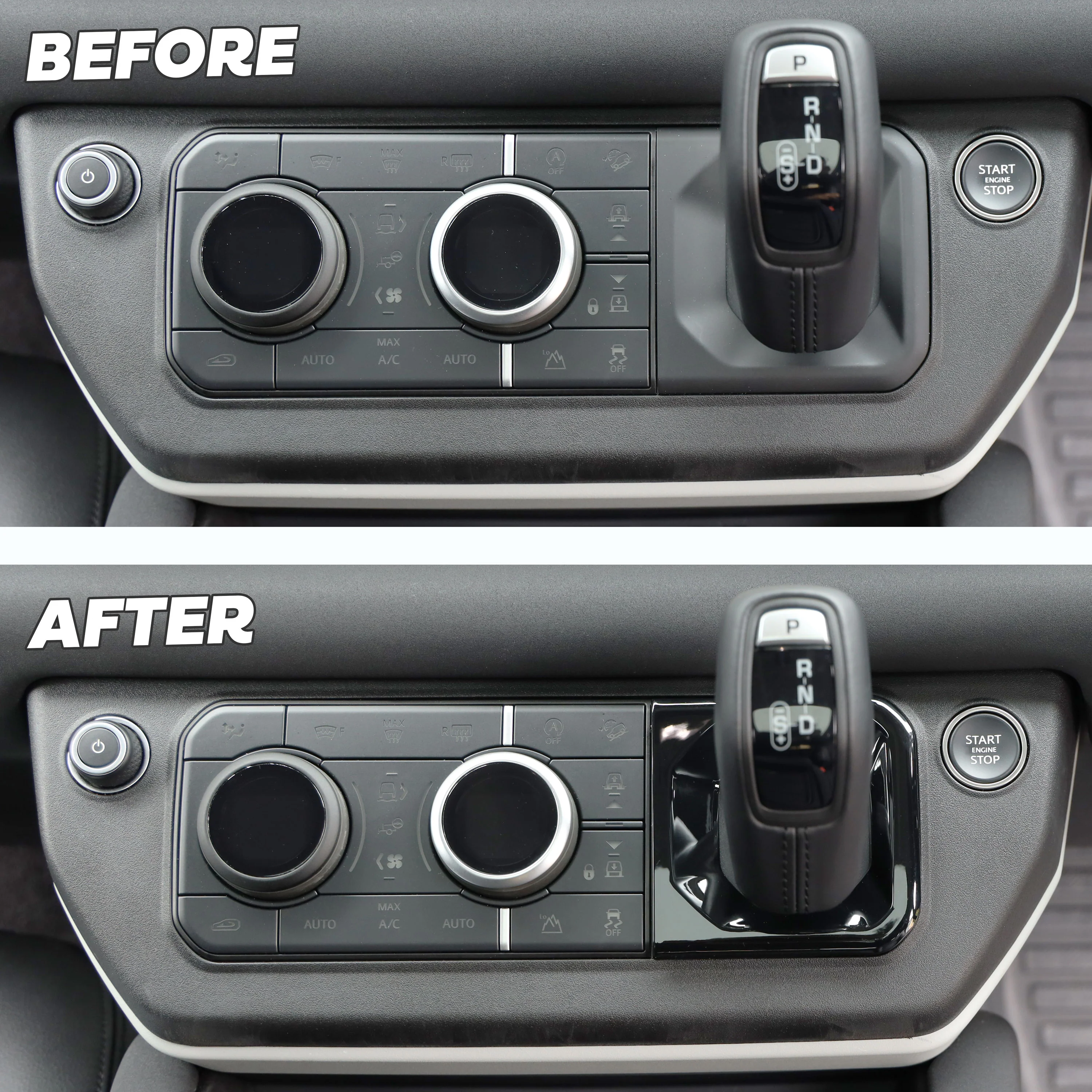 Gear Selector Surround Trim - Gloss Black - for Land Rover Defender L663 - Image 7