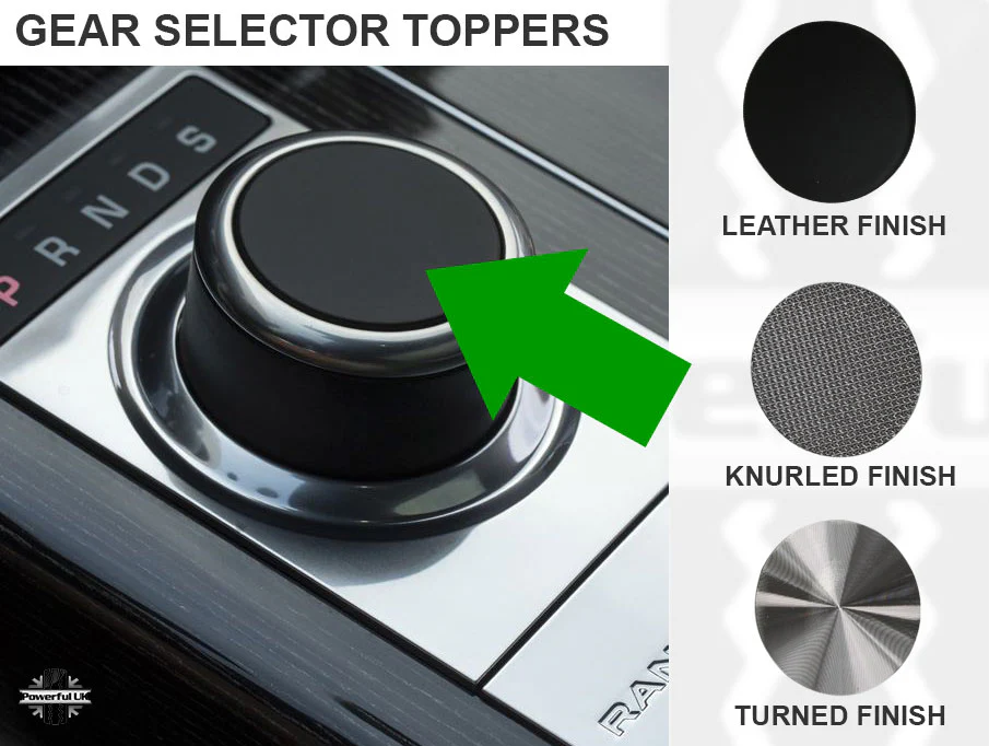 Gear Selector Topper - Knurled Finish - for Land Rover Discovery 4 - Image 3