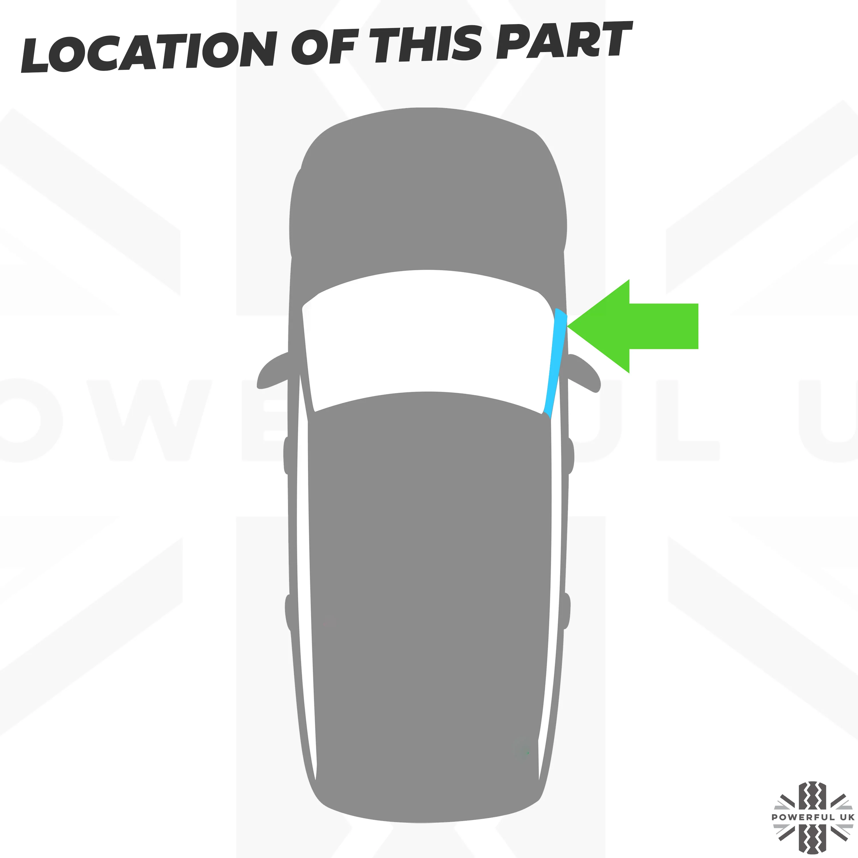 Genuine A Pillar Finisher in Gloss Black for Range Rover Sport L494 - RIGHT - Image 3