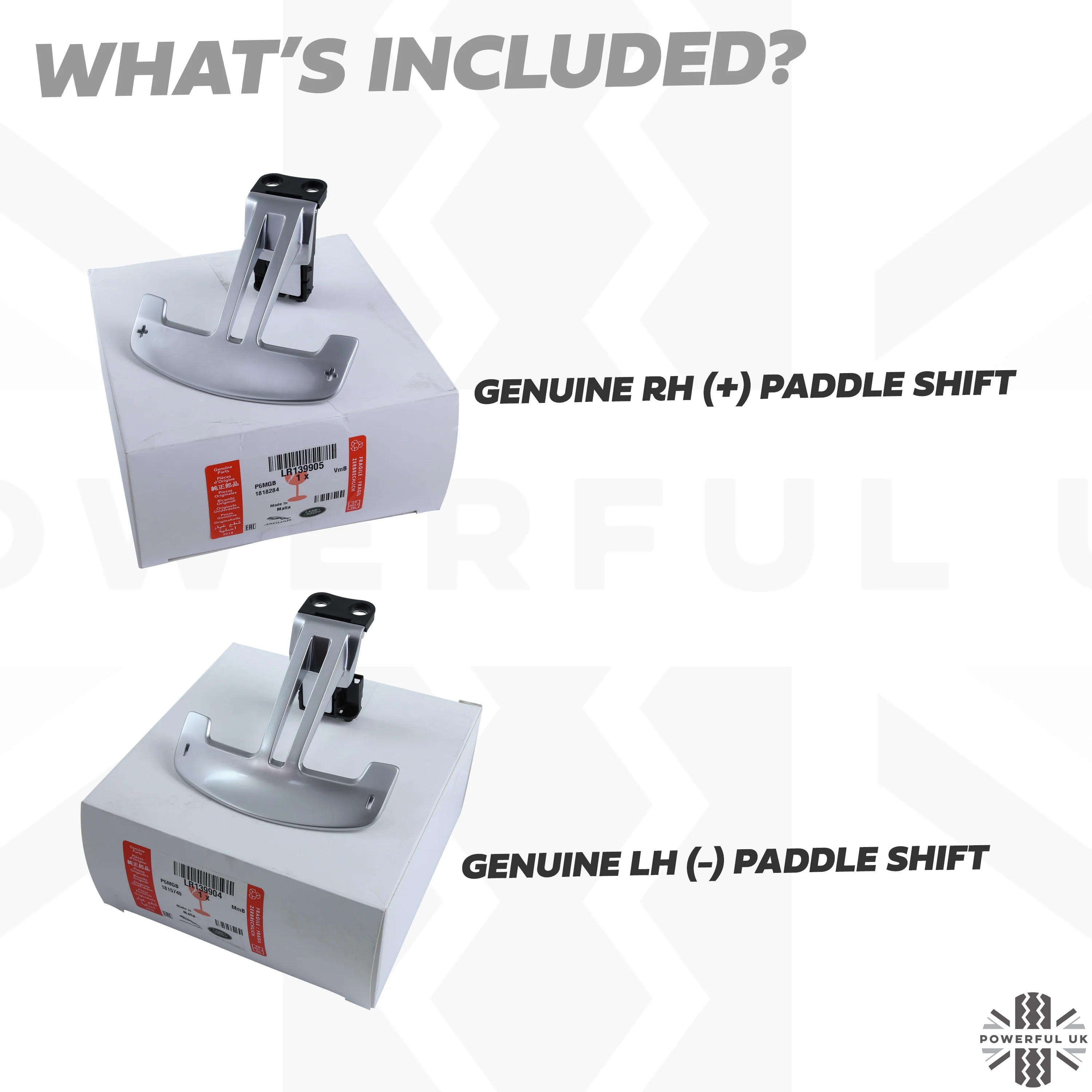 Genuine Aluminium Paddle Shifters (L & R) for Land Rover Defender L663 - NEW - Image 4