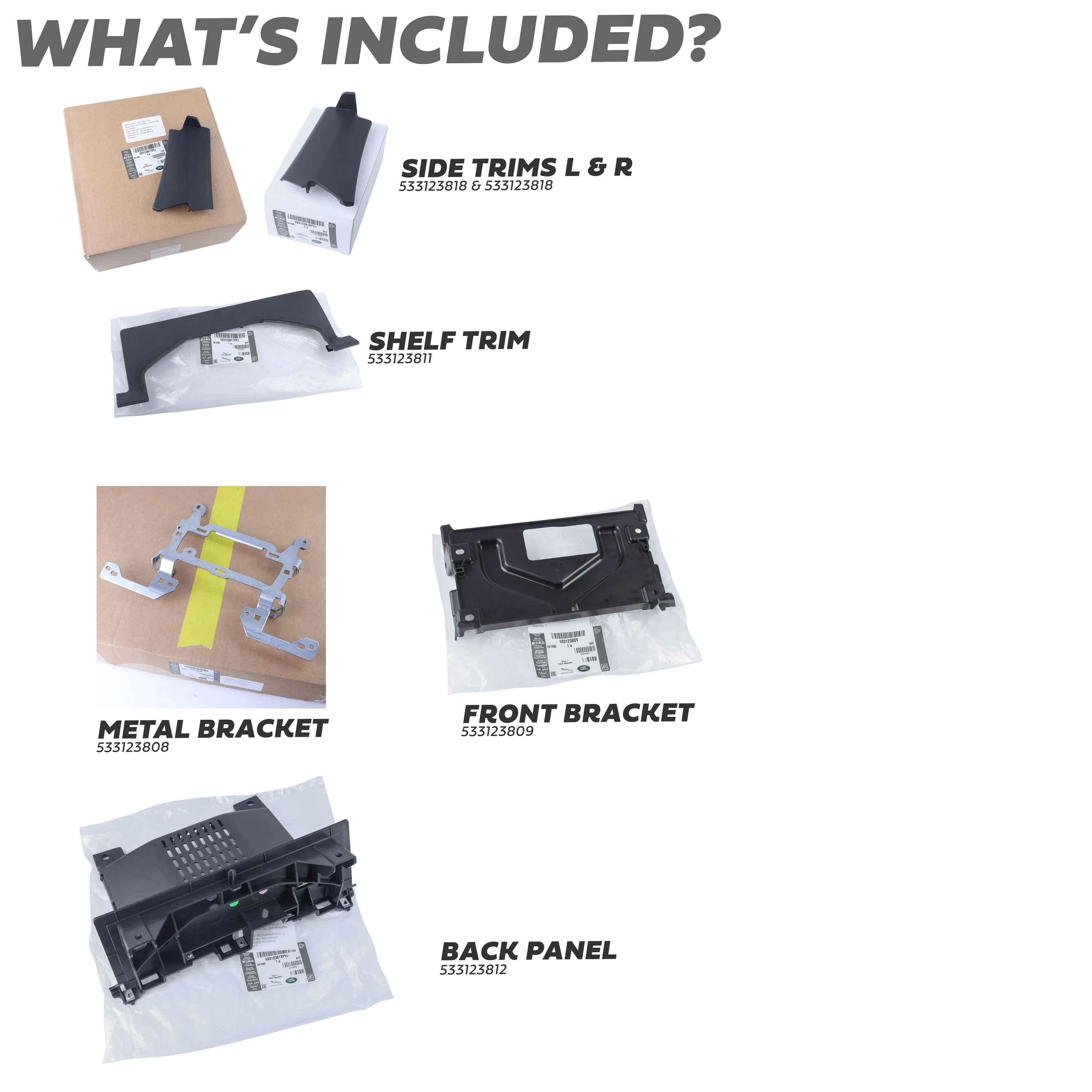 Genuine Bracket Kit for 13" Infotainment Screen for Land Rover Defender L663 - Image 4