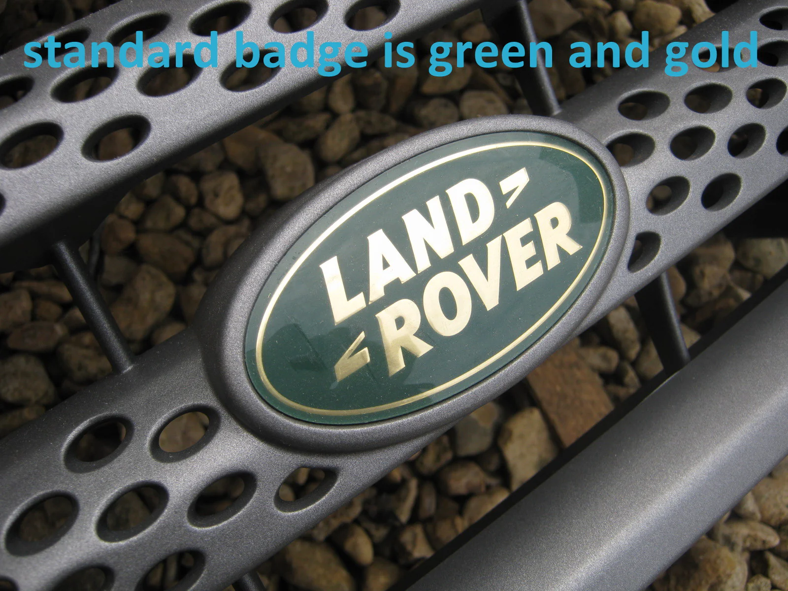 Genuine Front Grille Badge - Black & Silver - for Range Rover Sport L320 Supercharged - Image 6