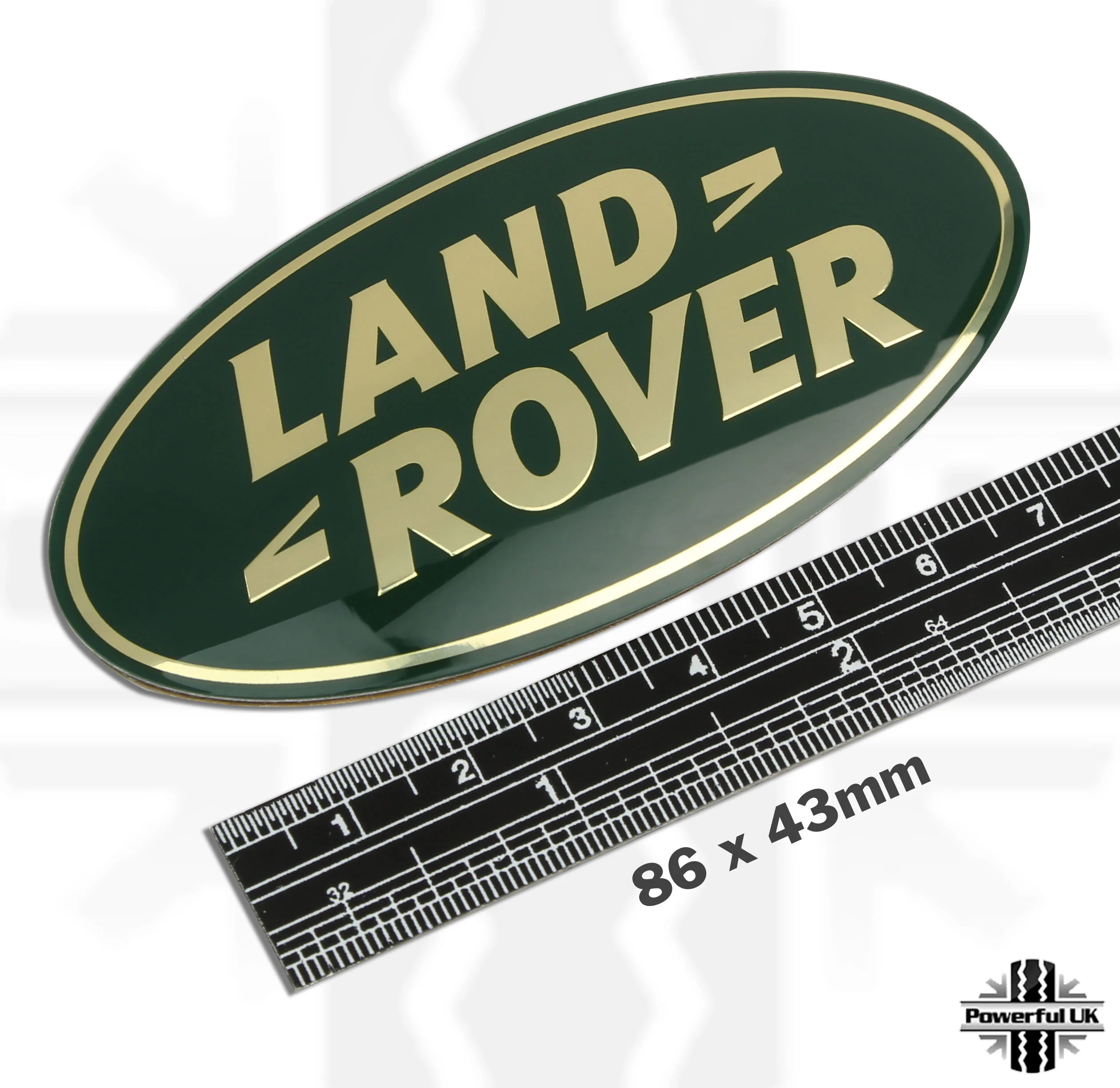 Genuine Front Grille Badge - Green & Gold - for Range Rover L322 - Image 3