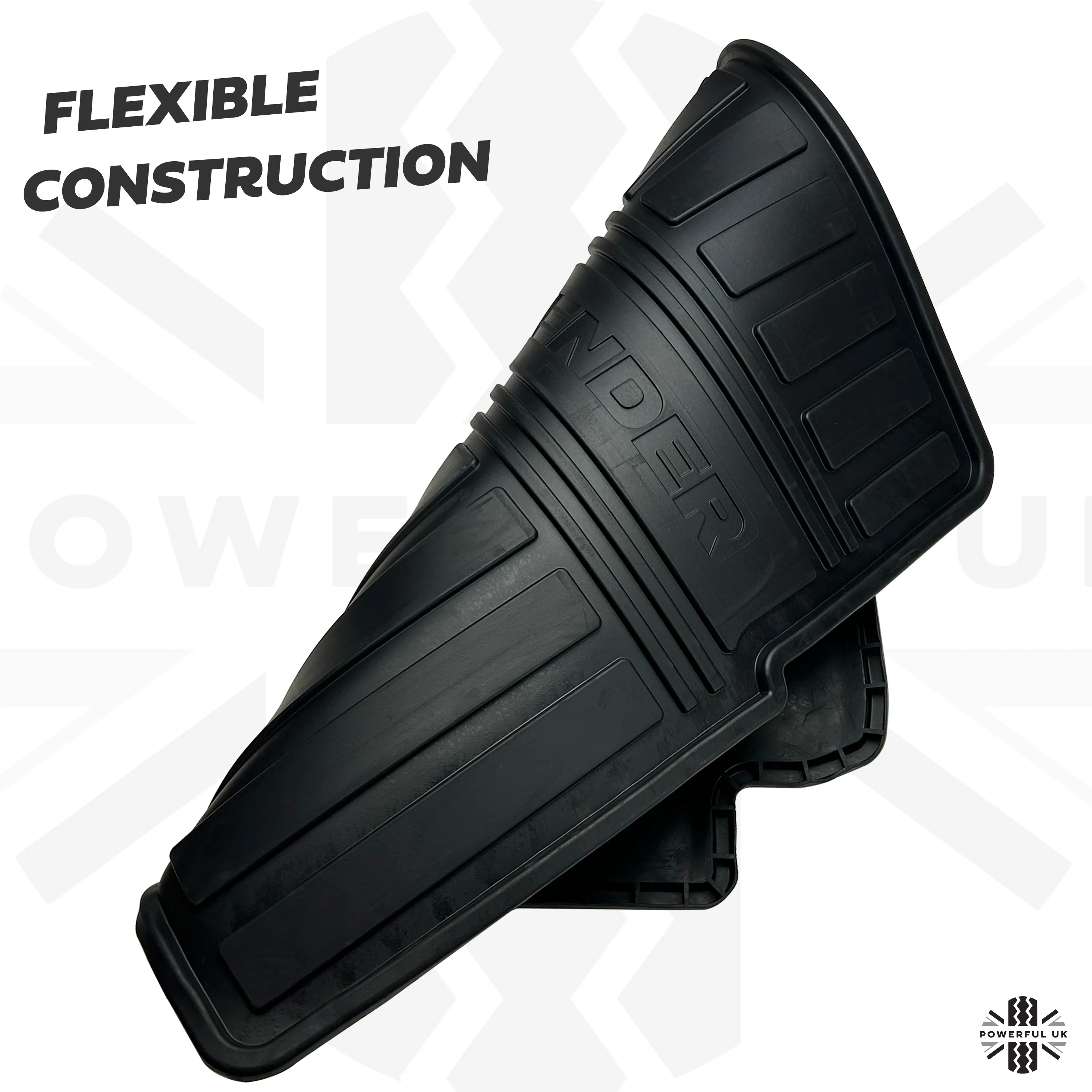 Genuine Front Rubber Floor Mats for the Land Rover Defender 2007 - 2011 - Image 7