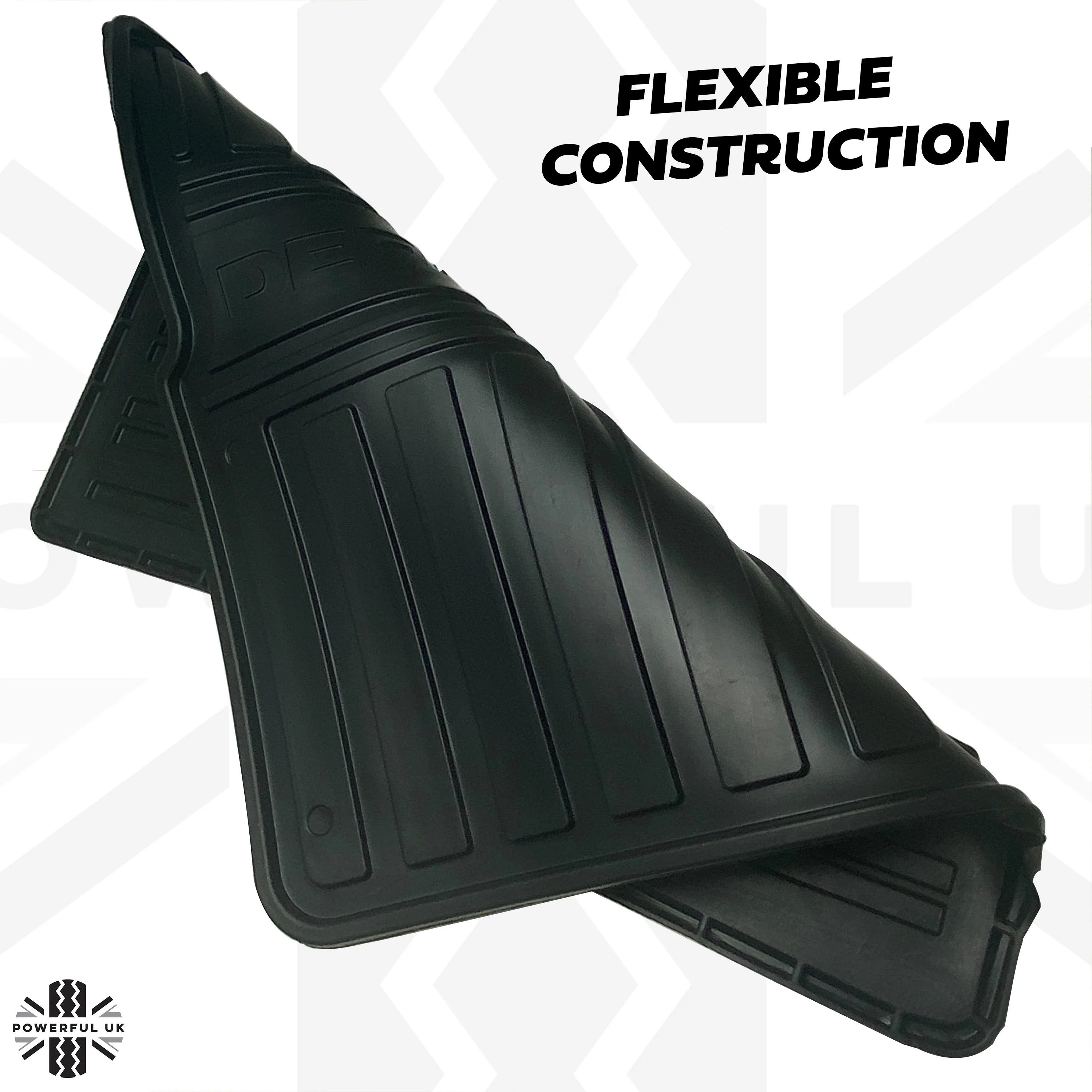 Genuine Front Rubber Floor Mats for the Land Rover Defender 2012 - 2016 - Image 4