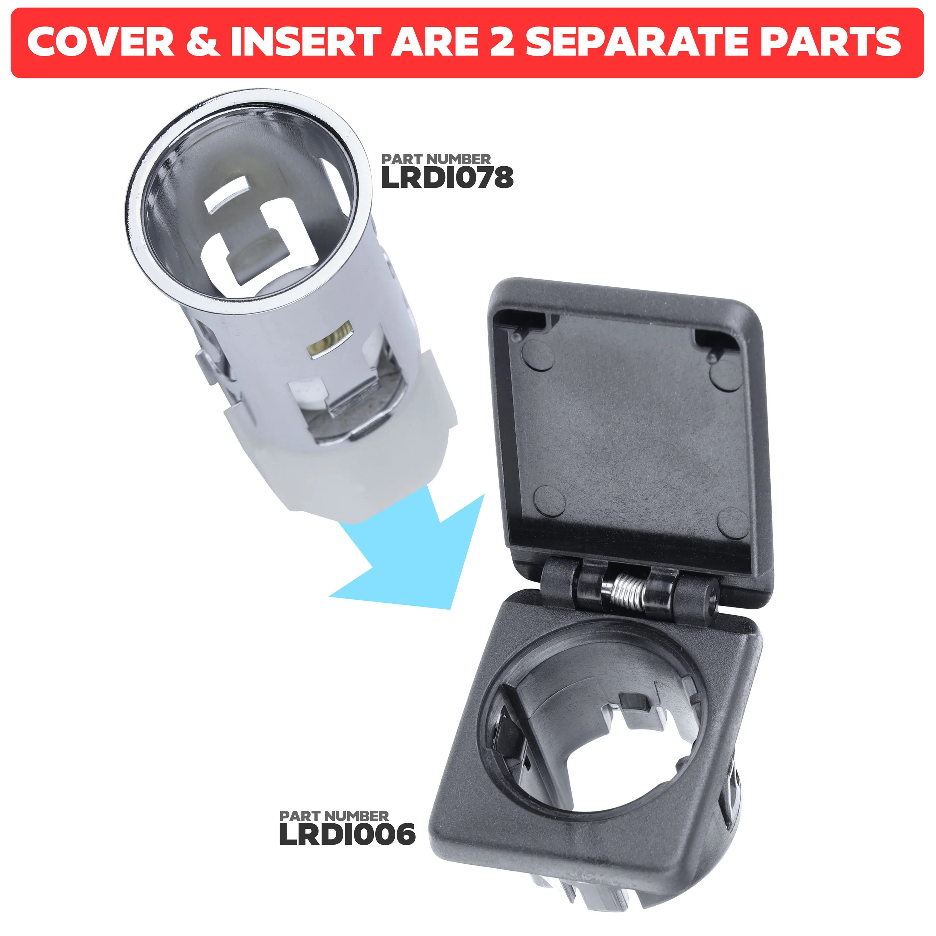 Genuine Interior Power Outlet Cover Lid for Range Rover Evoque 2 2019+ - Image 4