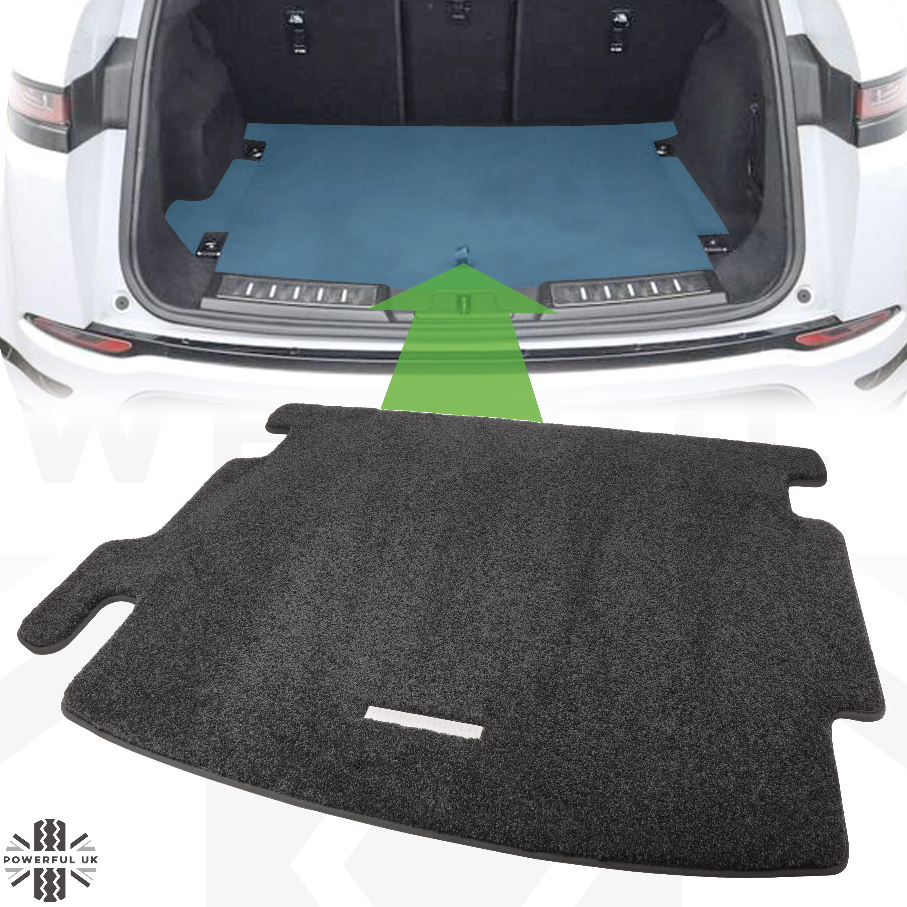 Genuine Land Rover Premium Black Carpet Boot Mat for Range Rover Evoque 2 (2019+) - Image 7