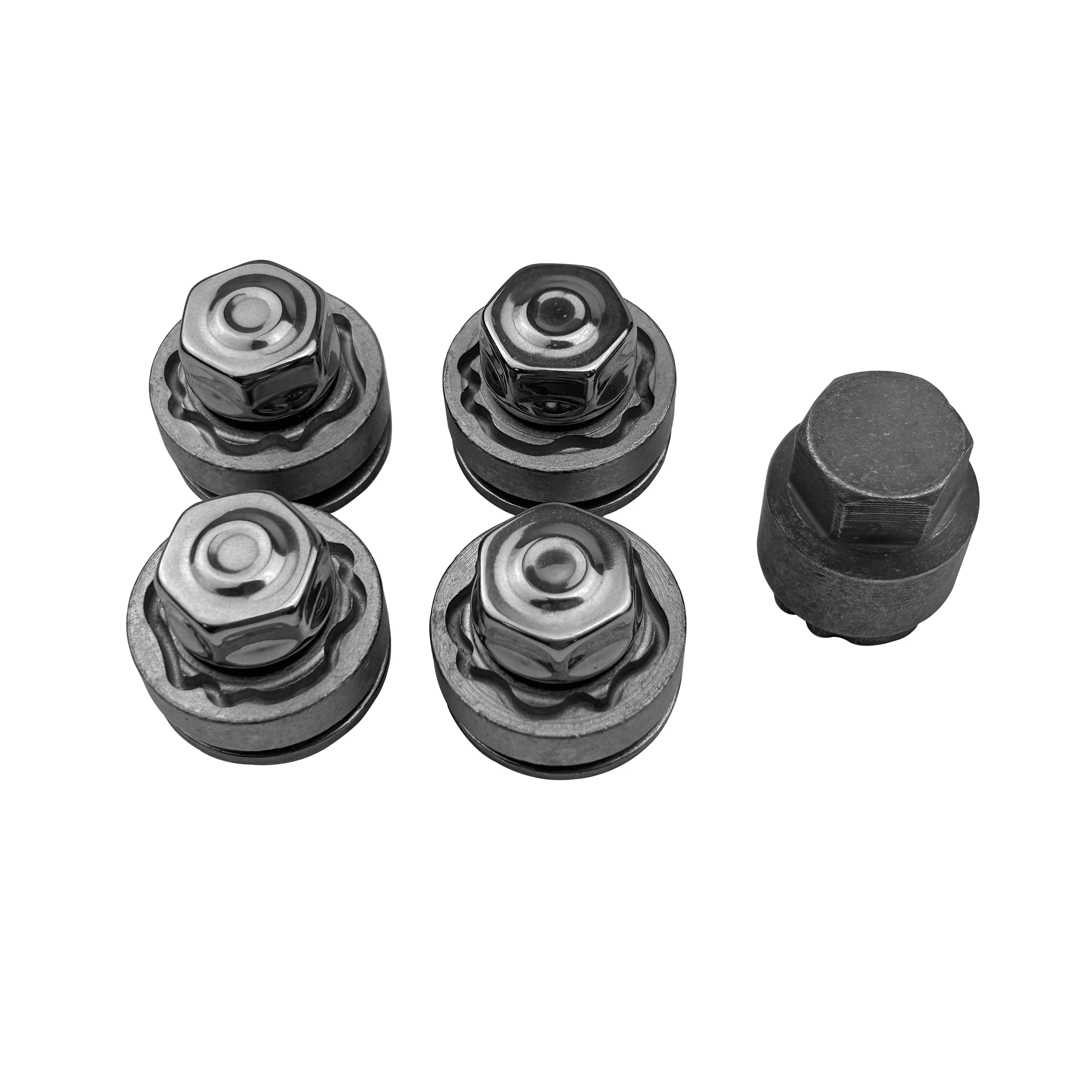 Genuine Locking Wheel Nut Key + 4x Locking Nuts Kit for Range Rover Sport L494 - Image 4