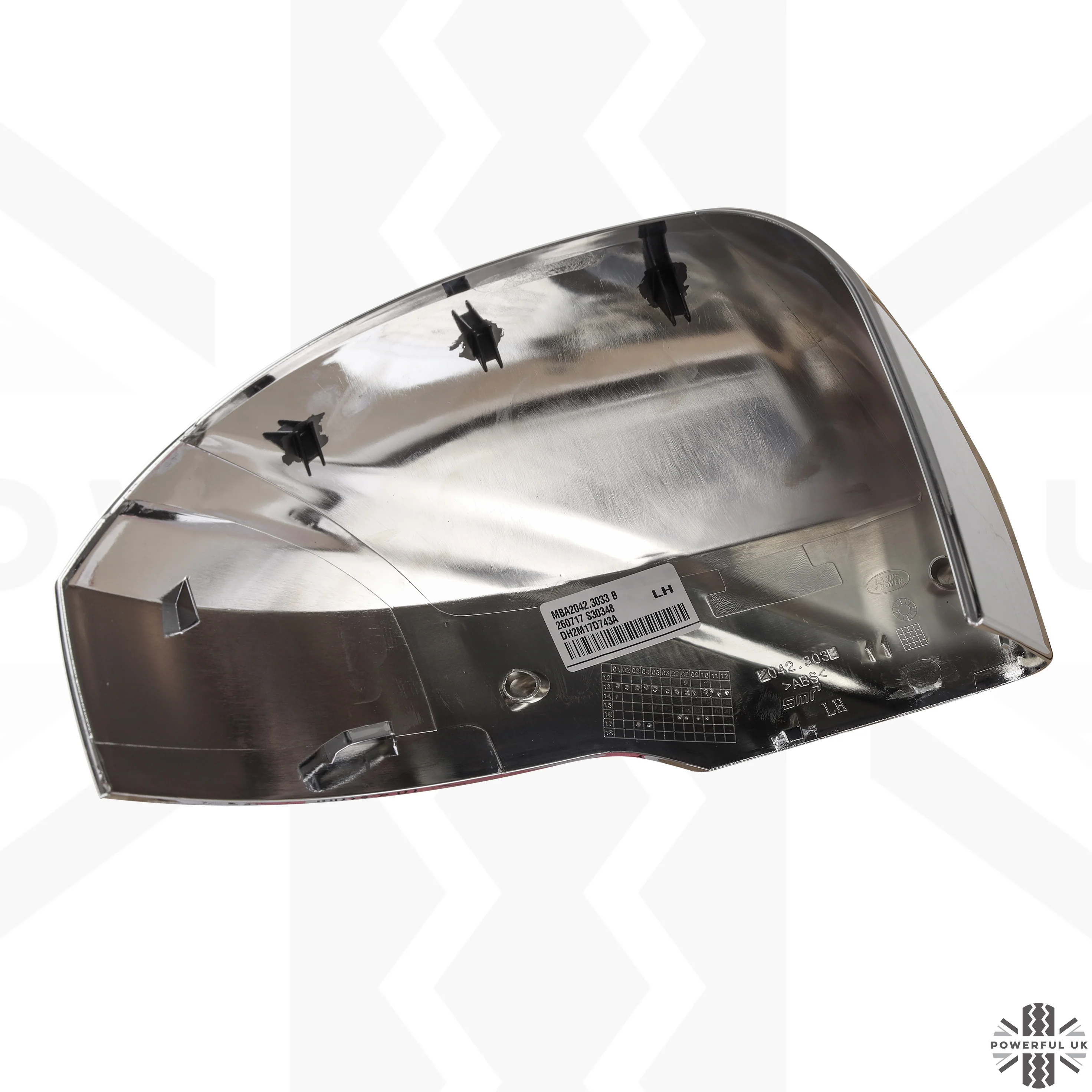 Genuine Mirror Covers - Top Half Caps for Land Rover Discovery 4 Facelift - Chrome - Image 6