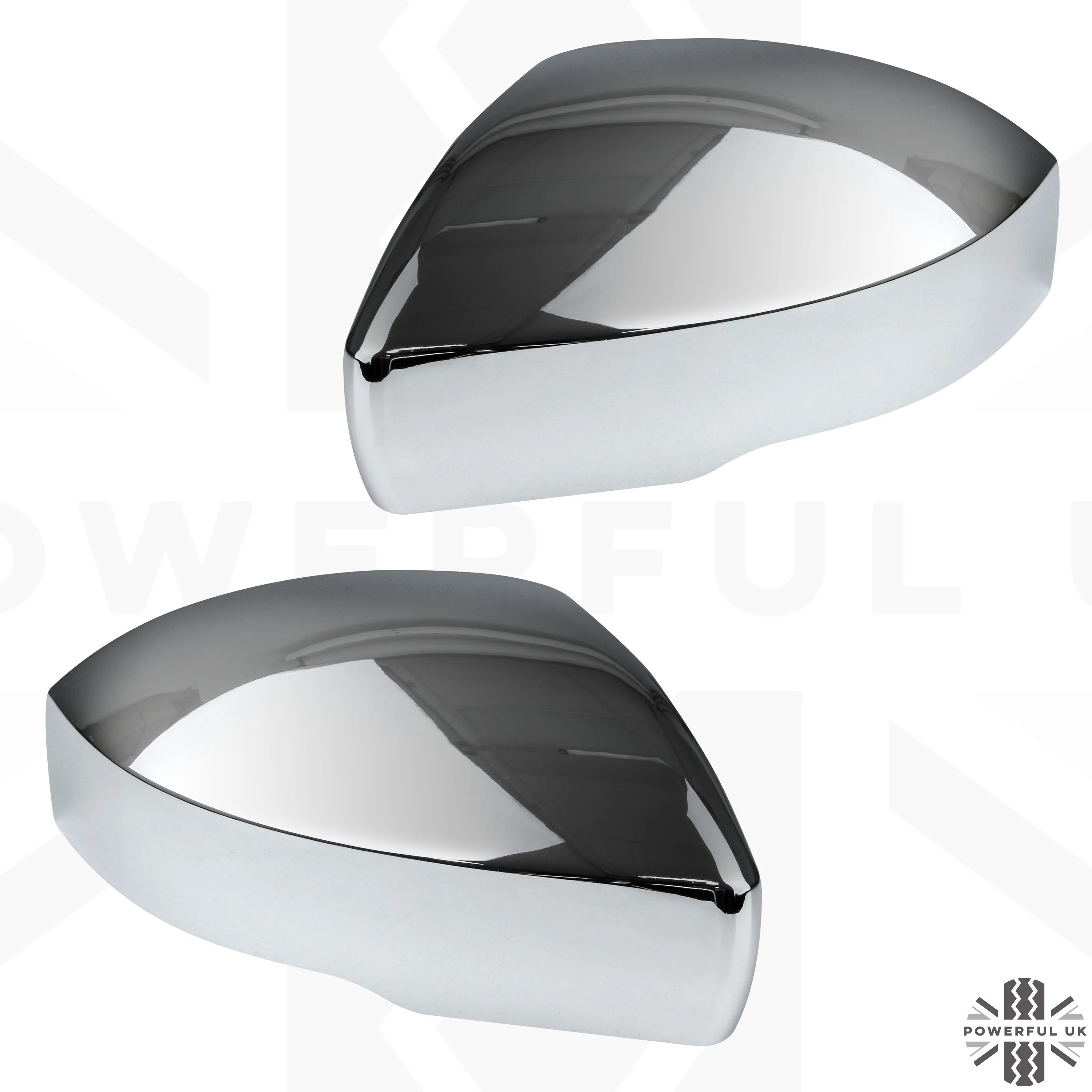 Genuine Mirror Covers - Top Half Caps for Range Rover L405  - Chrome - Image 3