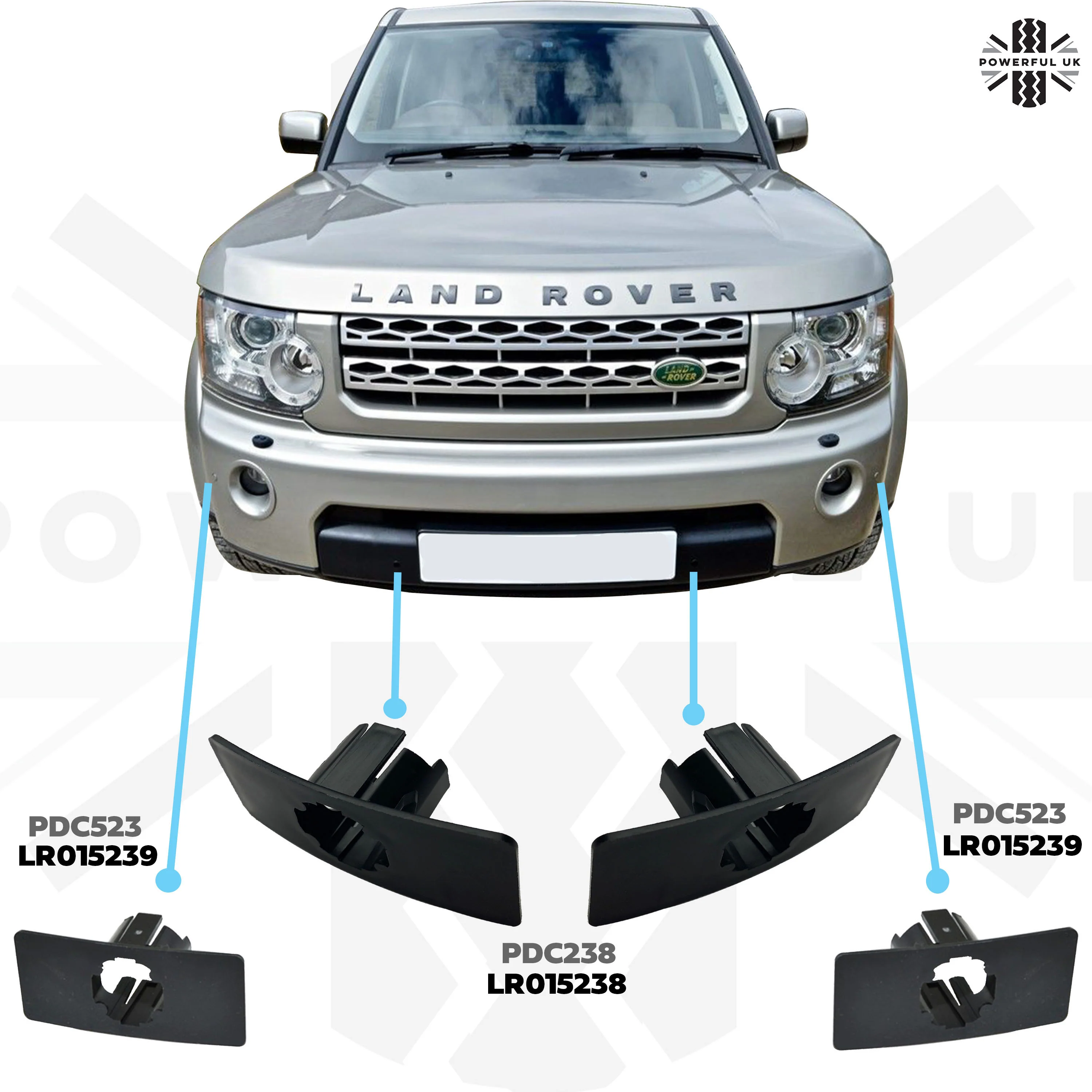 Genuine Parking Sensor Holder Bracket for Front Bumper on Discovery 4 - Image 6