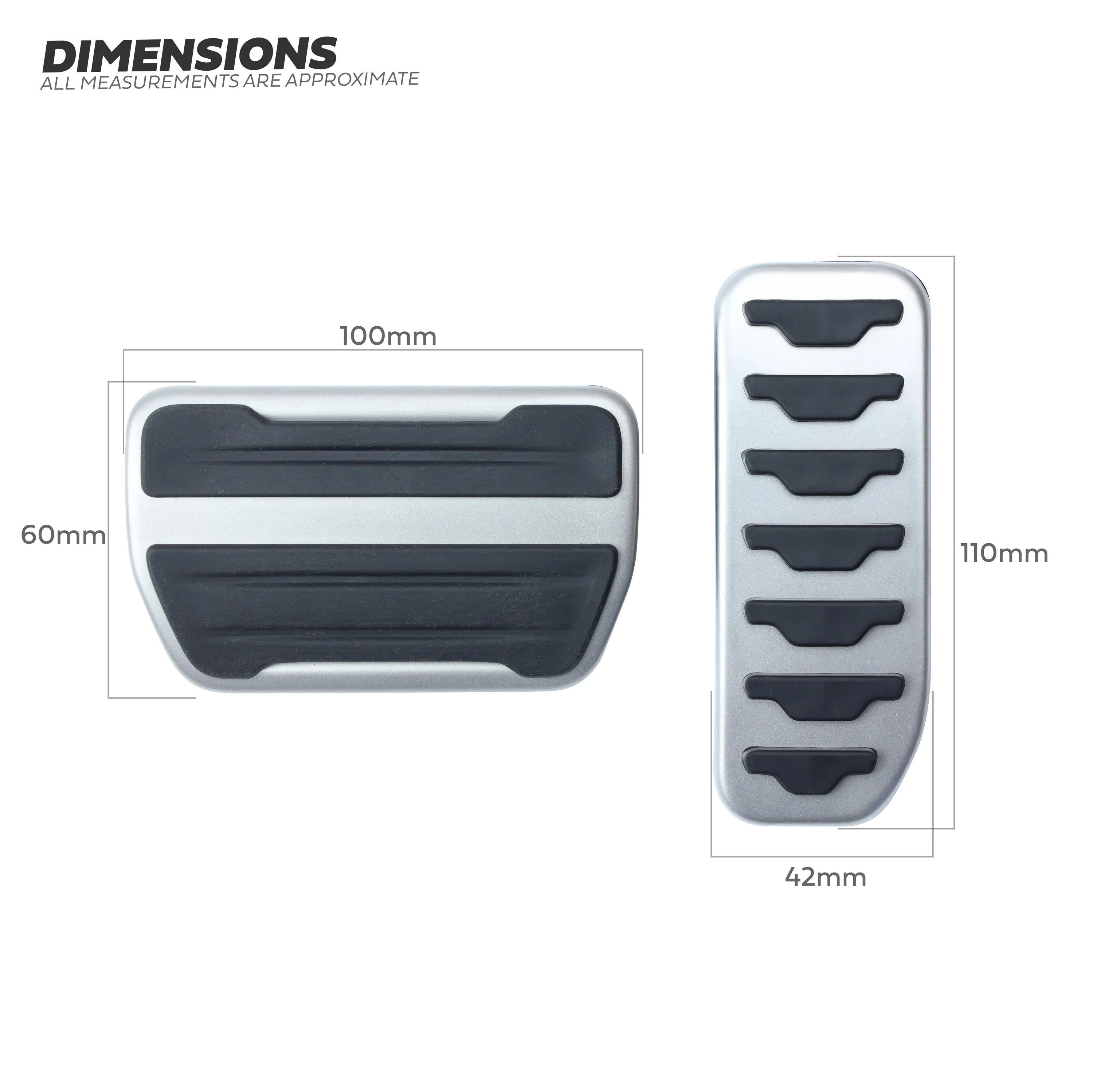 Genuine Pedal Cover Kit (Automatic) for Range Rover Evoque 2021+ - Image 4