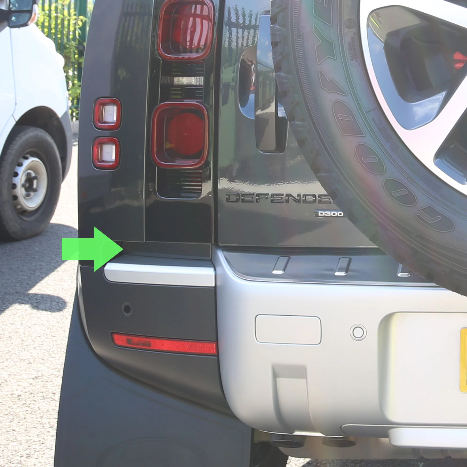 Genuine Rear Bumper Recess Insert (Upper Section) for Land Rover Defender L663 - LEFT - Image 2