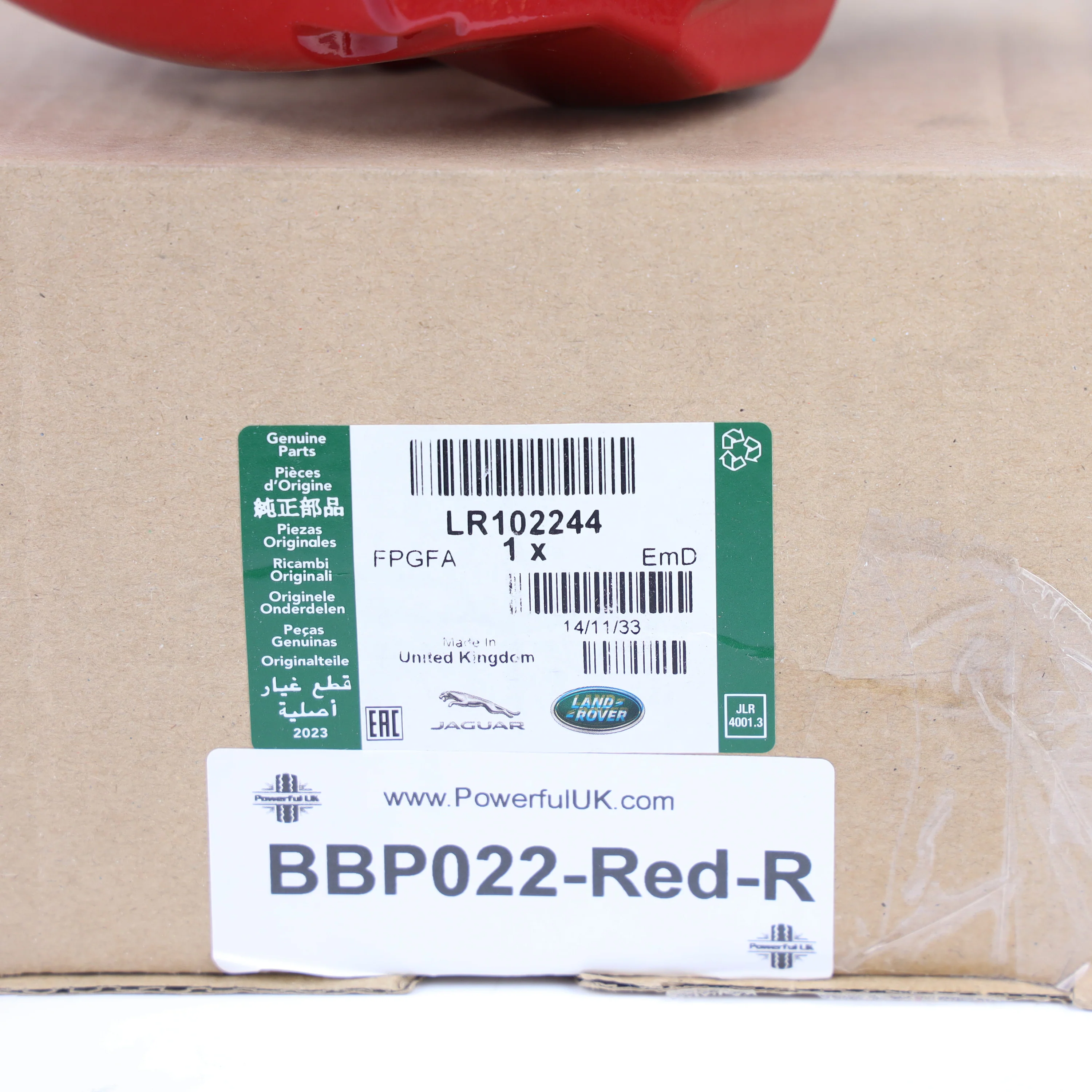 Genuine Rear Red Caliper for Range Rover Sport L494 2018-22 - Right - Image 7