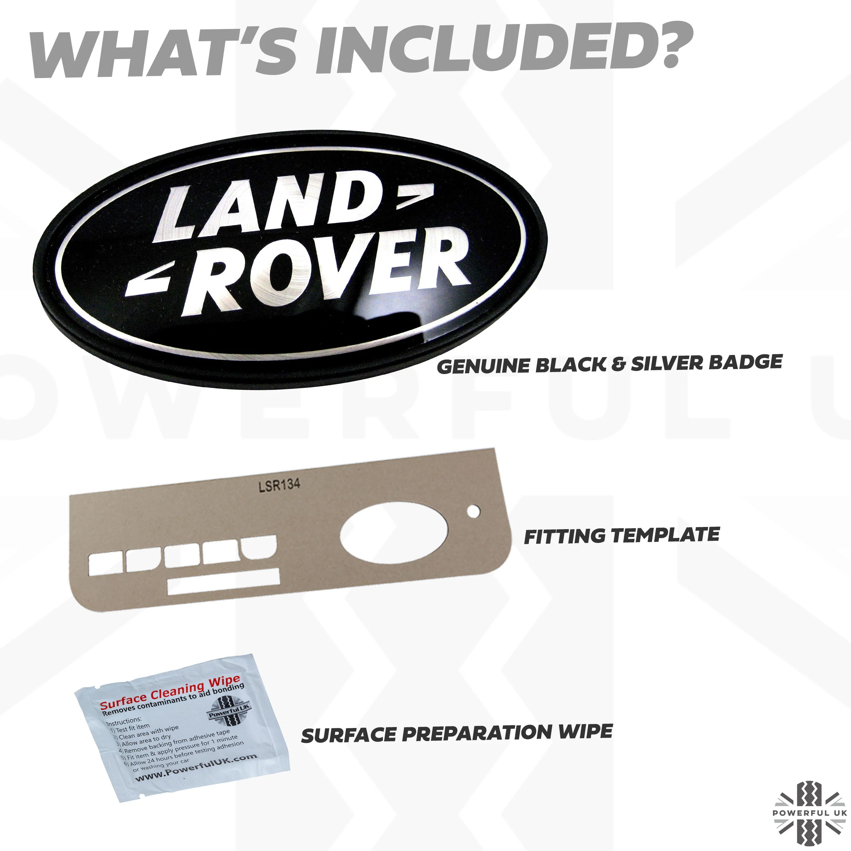 Genuine Rear Tailgate Badge - Black & Silver - for Land Rover Discovery Sport - Image 4