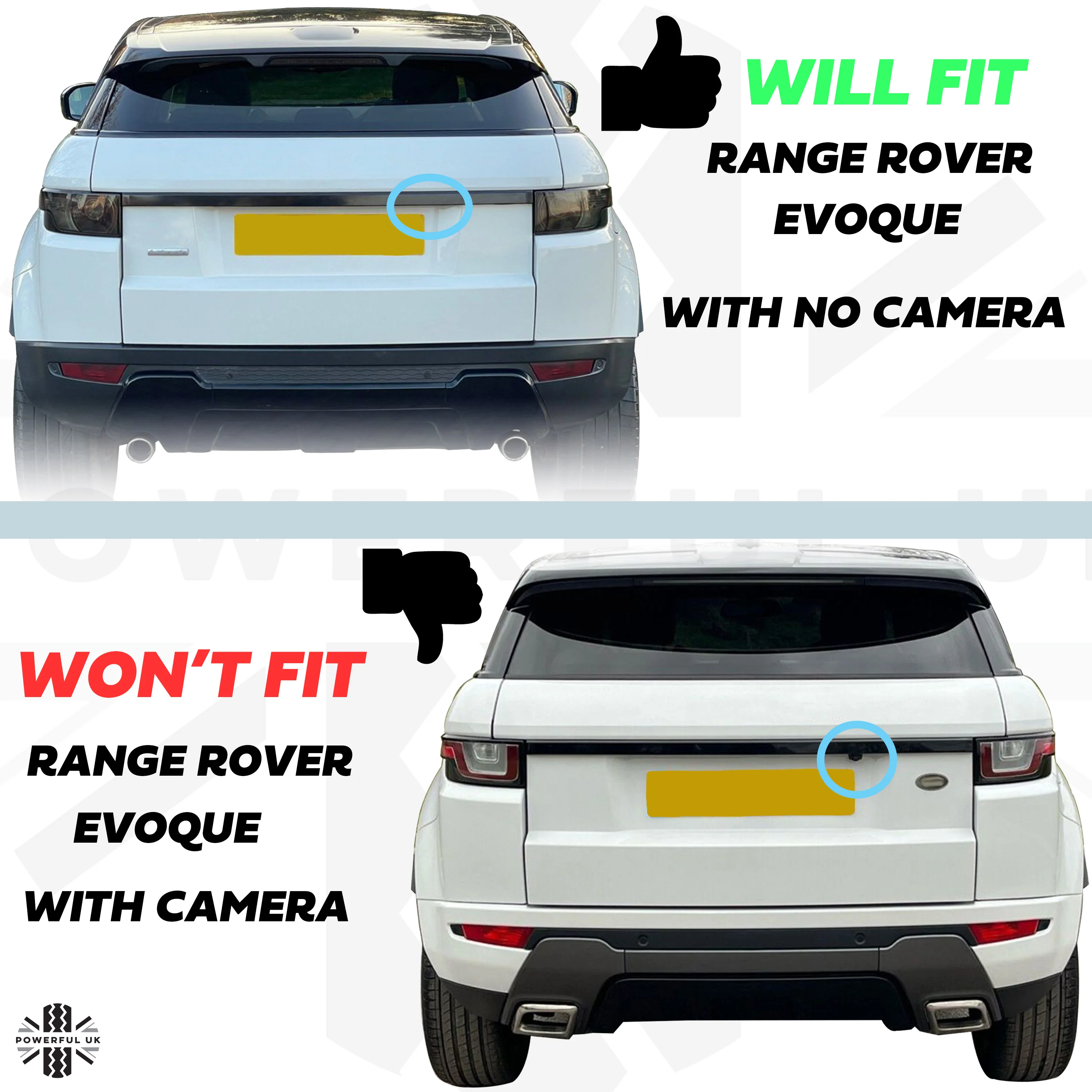 Genuine Replacement Tailgate Trim for Range Rover Evoque - No Camera - Image 7