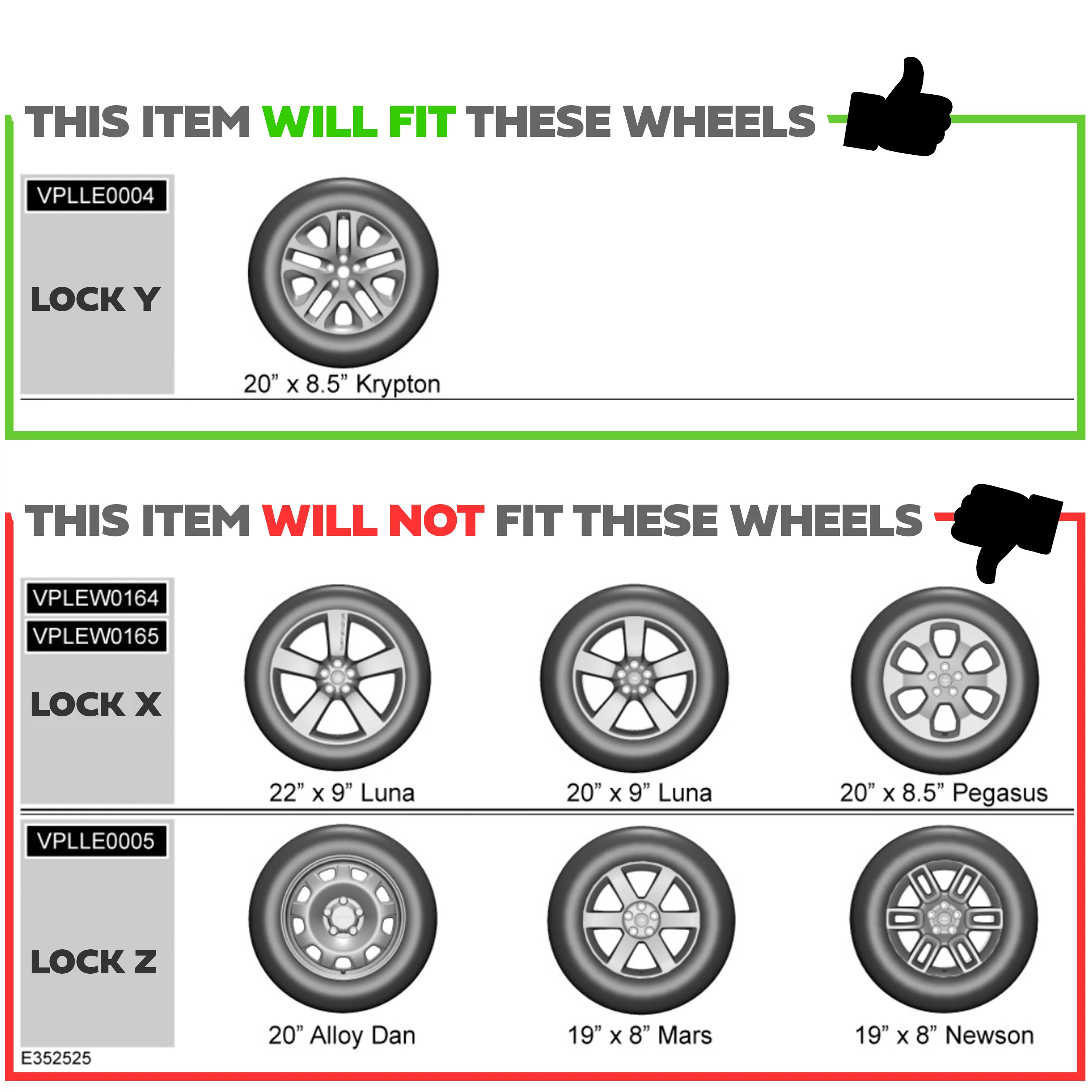 Genuine Spare Wheel Lock Kit for Land Rover Defender L663 - fits 5095 - Image 5