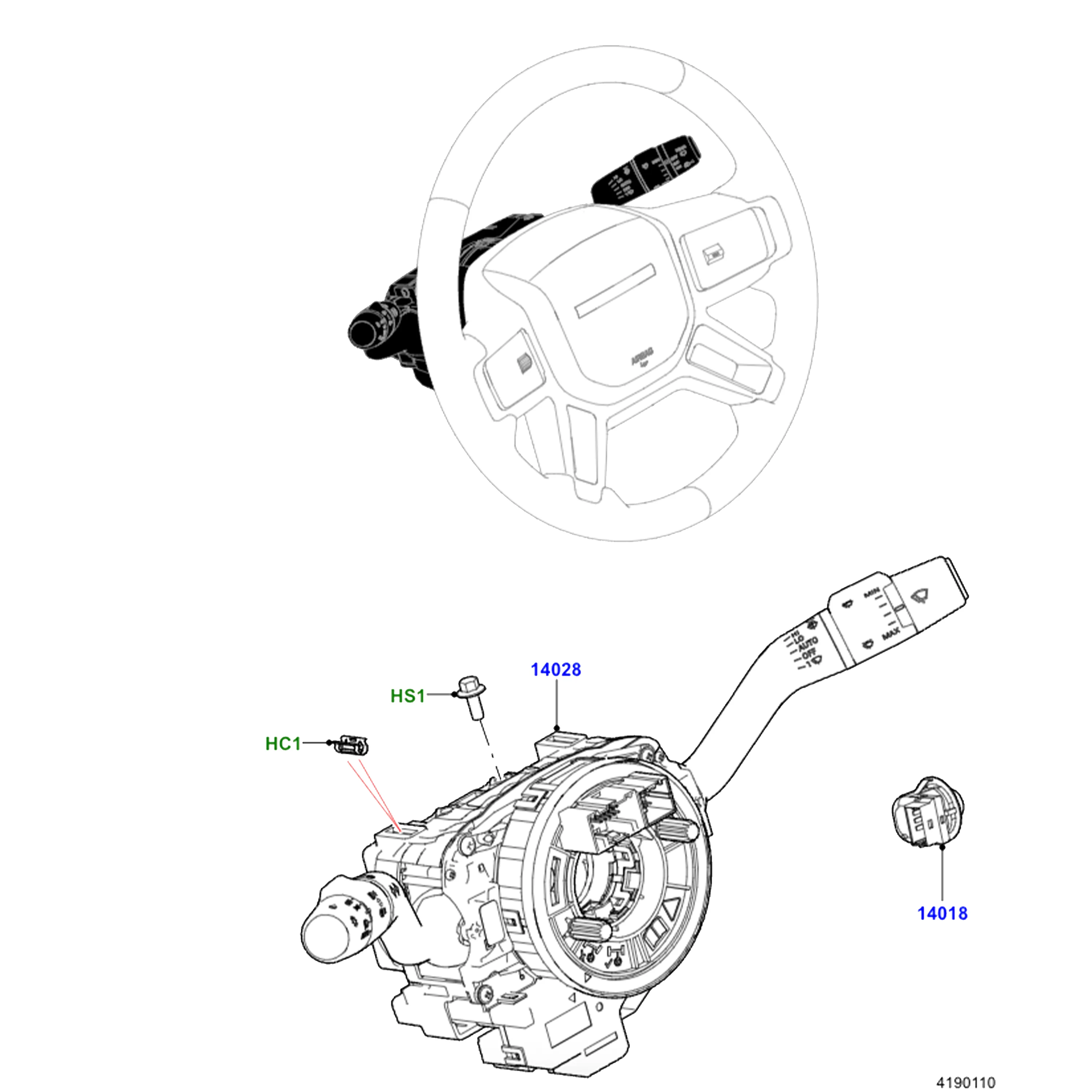 Genuine Steering Column Multi Switch for Range Rover Evoque 2 (2021-22) - Image 3
