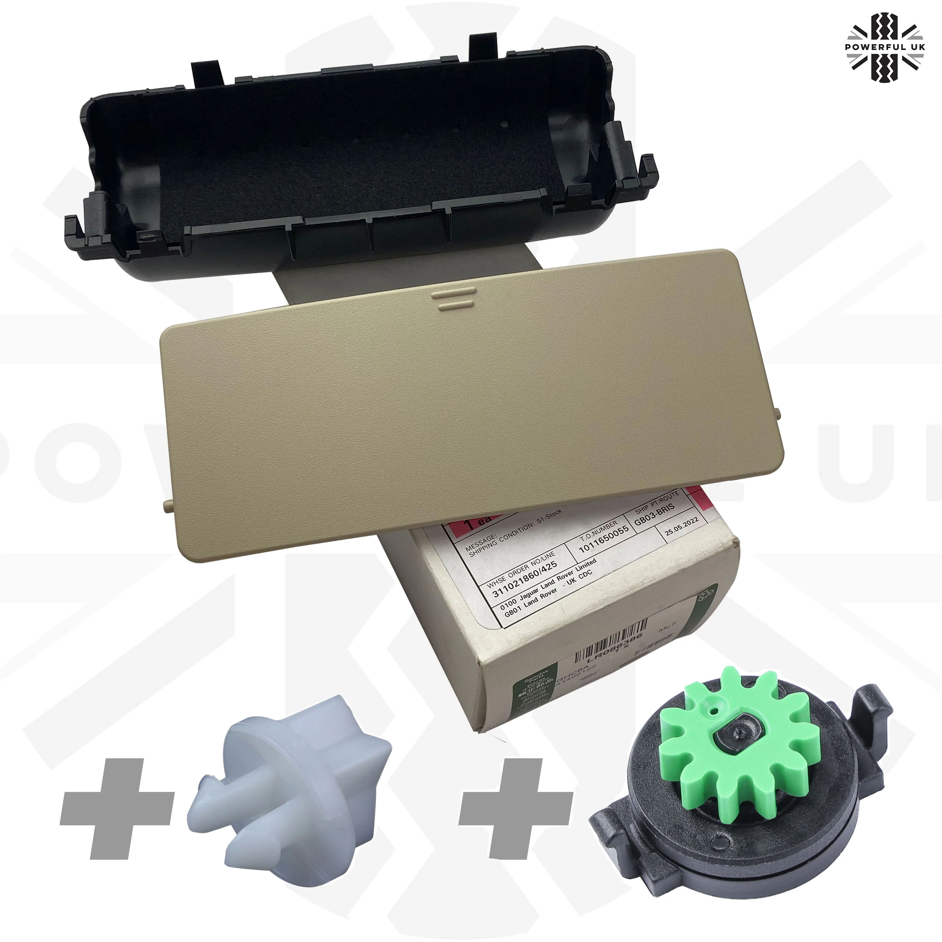 Genuine Sunglasses Holder Upgrade / Repair kit for Land Rover Discovery 5 - Ivory - Image 4
